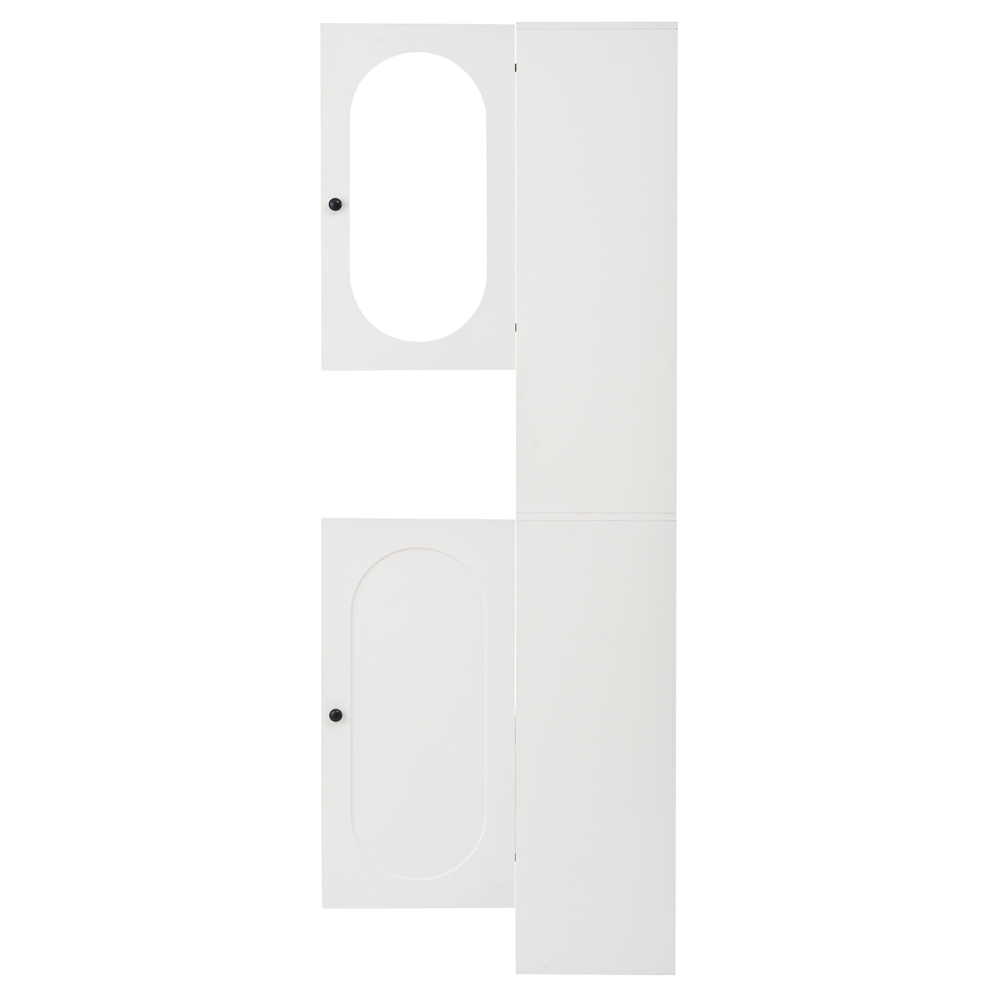 Logidon compacte kledingkast 85x33,5x200 cm wit 2 kasten