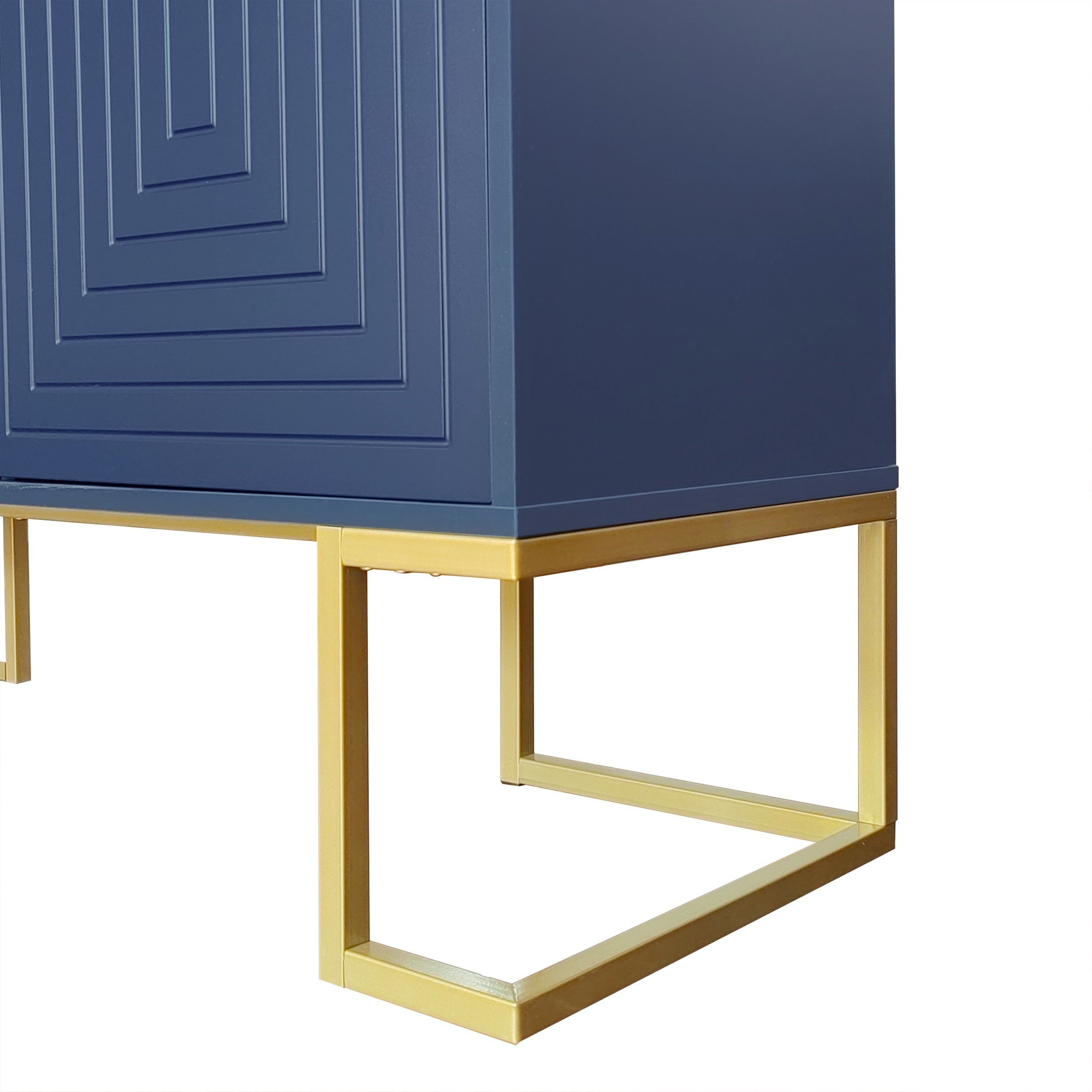 Logidon marineblauw dressoir met 3 deuren en verstelbare planken