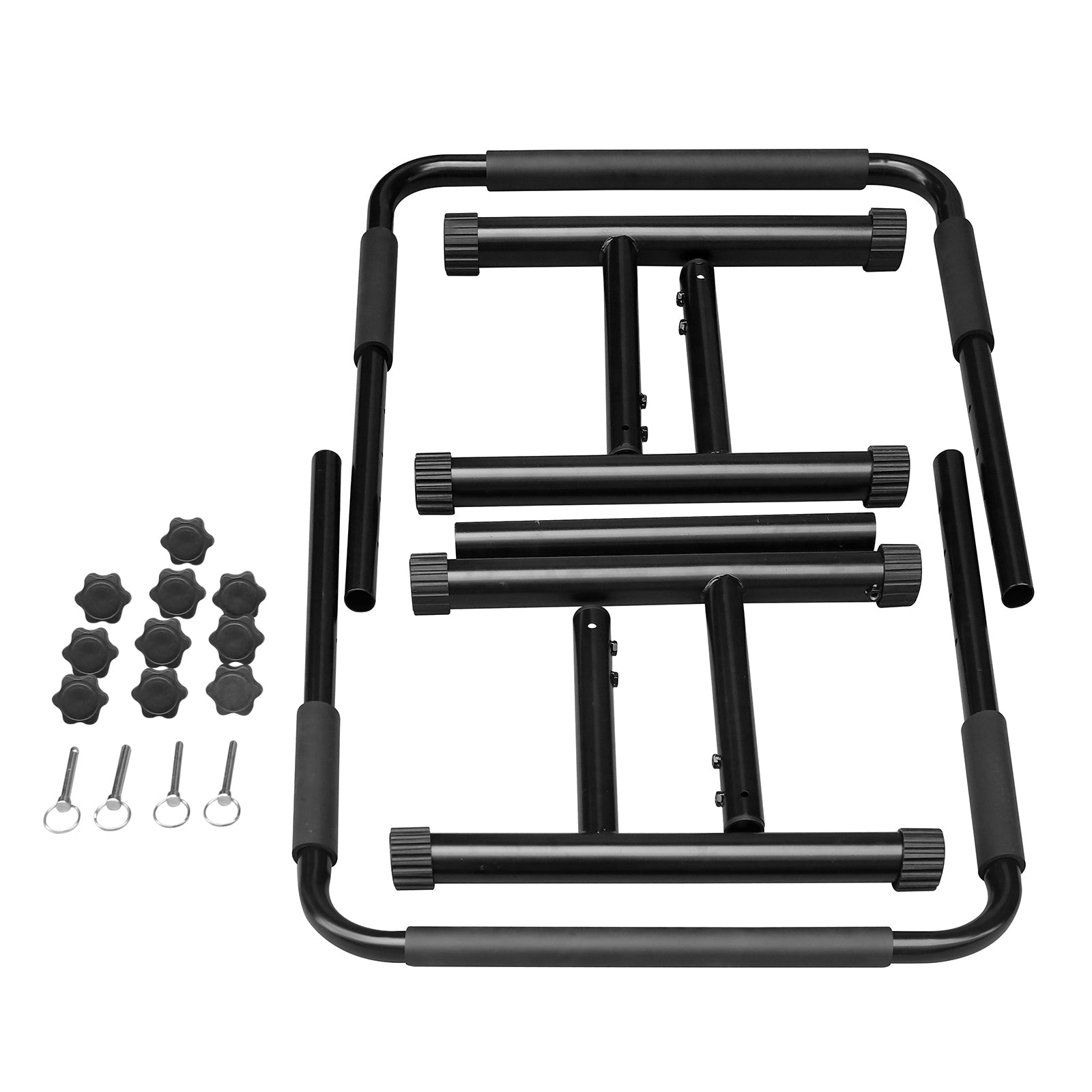 Logidon Adjustable Dip Station with Parallettes - Stable and Robust