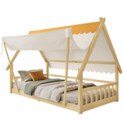 Logidon Cabinebed 90x200 met afneembare tent wit