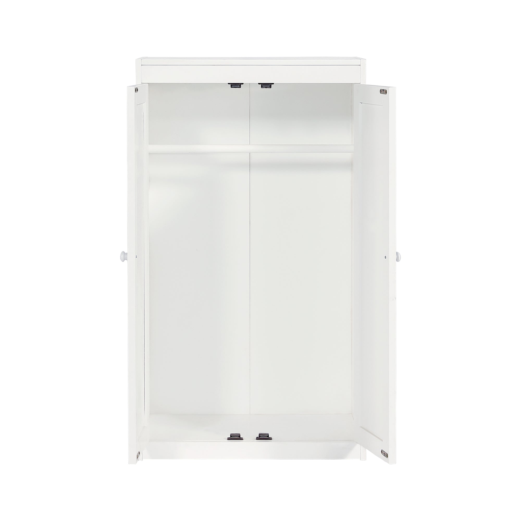 Logidon stapelbed 90x200 cm wit met valbeveiliging tafelkast