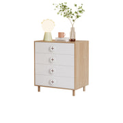 Logidon nachtkastje 4 lades wit houtlook 80x54x90 cm
