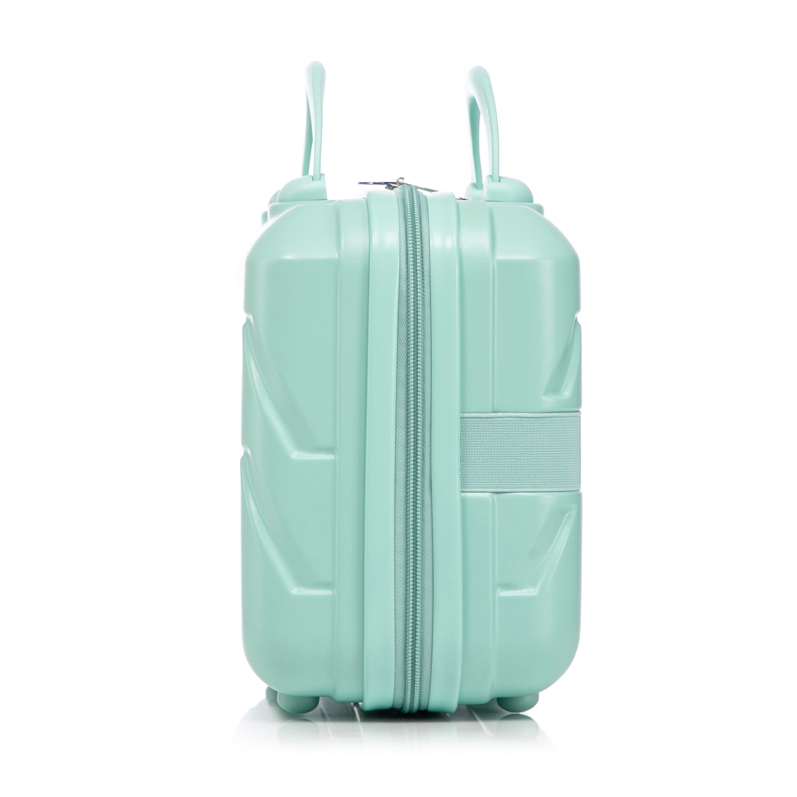 Logidon 14 en 19 inch ABS spinner kofferset mintgroen 2-delig