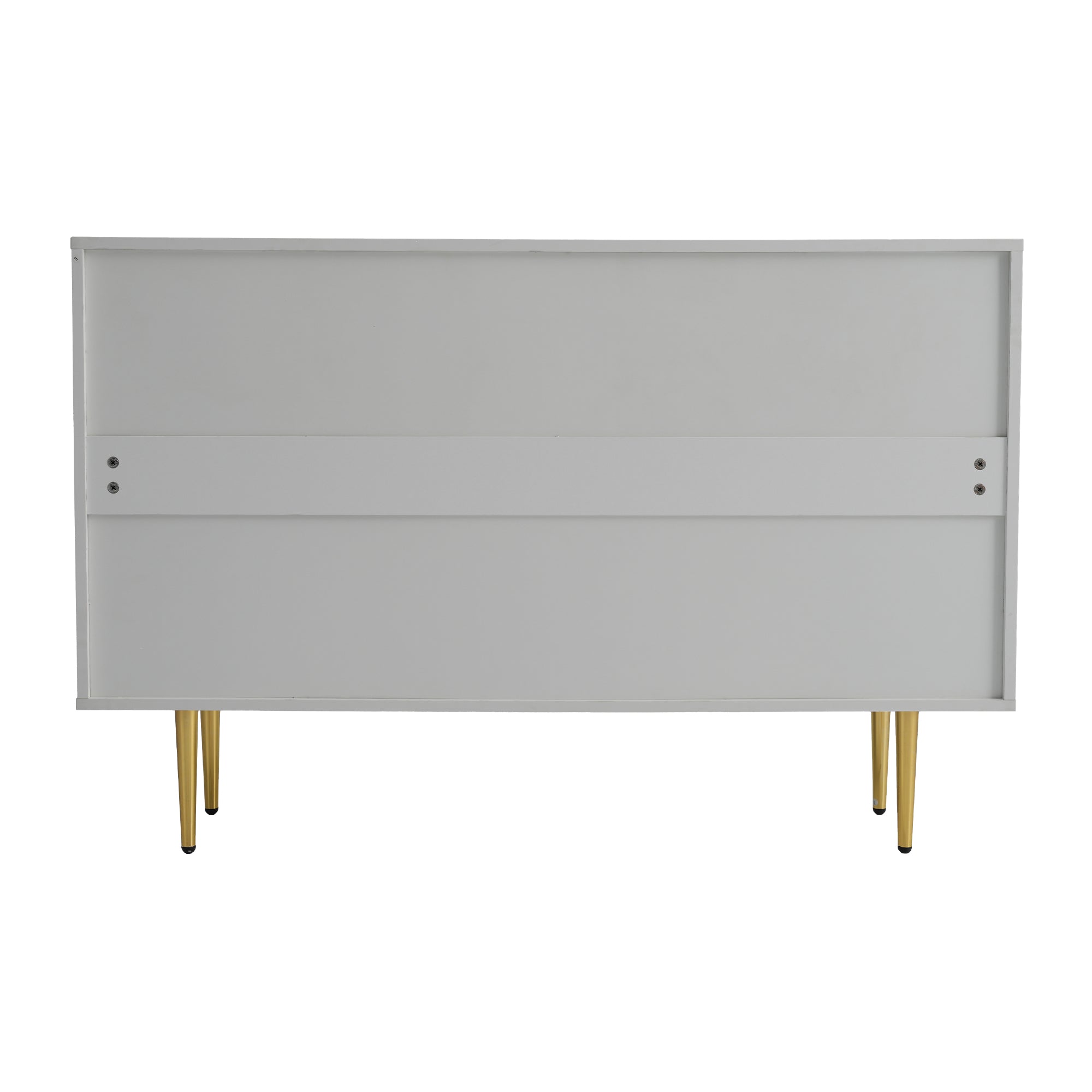 Logidon ladekast wit met 3 lades en 2 glazen deuren 120x38x79,5 cm