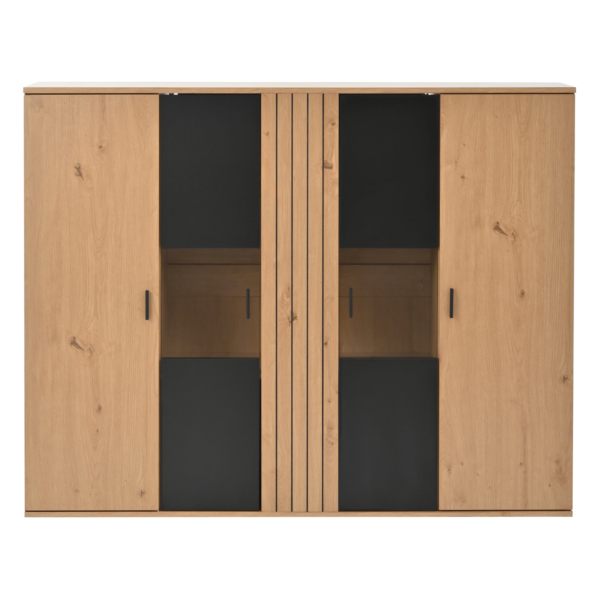 Logidon sideboard 140 x 35 x 113 cm Adjustable dividers 4 doors