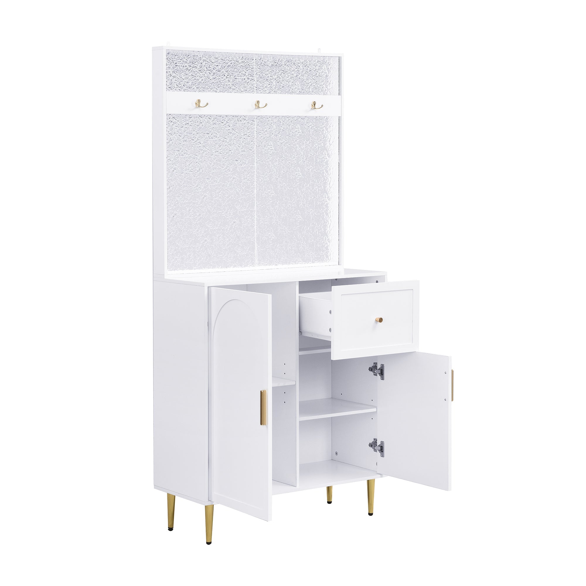 Logidon Kledingkastset Compact Wit MDF 80 x 175,5 x 35 cm