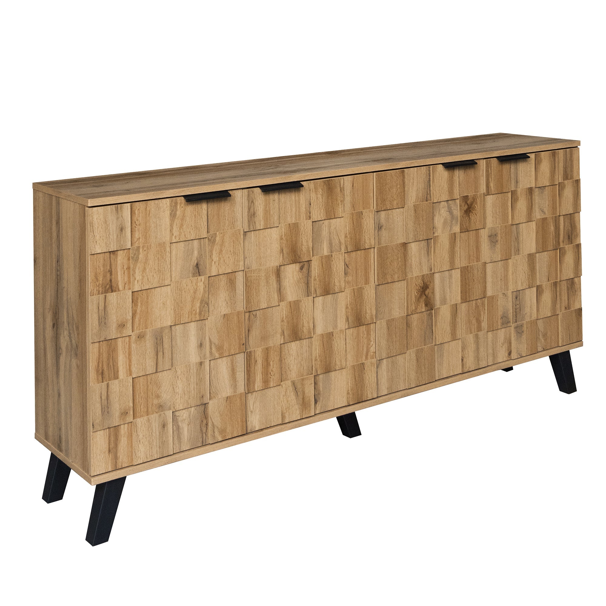 Logidon Modern dressoir vier deuren 160,5 x 35,5 x 78 cm