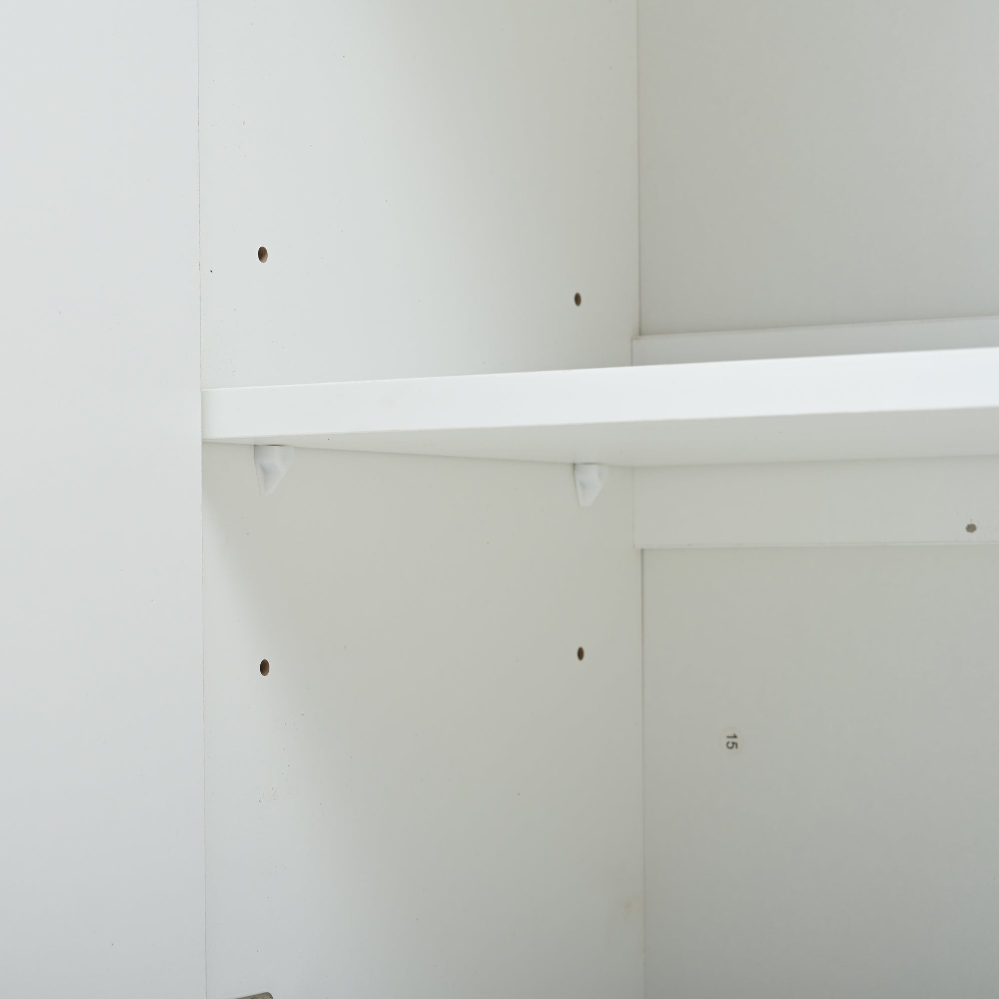Logidon vitrinekast 70x30x200 cm witte LED glazen vitrinekast met lade