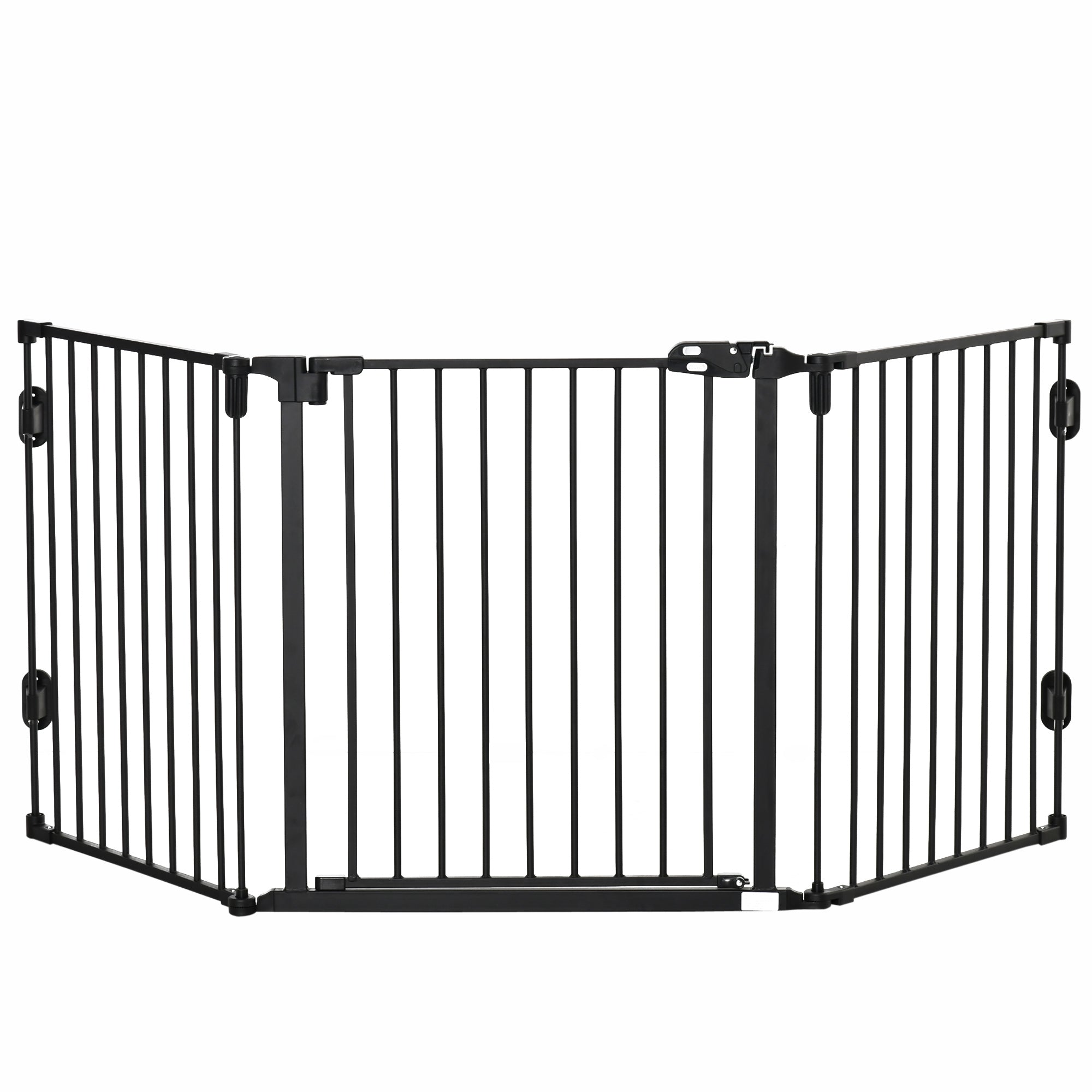 Logidon slagboom zwarte automatische deur 3 panelen 202x76 cm