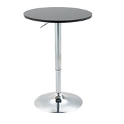 Logidon Ronde Bartafel In Hoogte Verstelbaar Draaitafel Zwart Ø61 cm