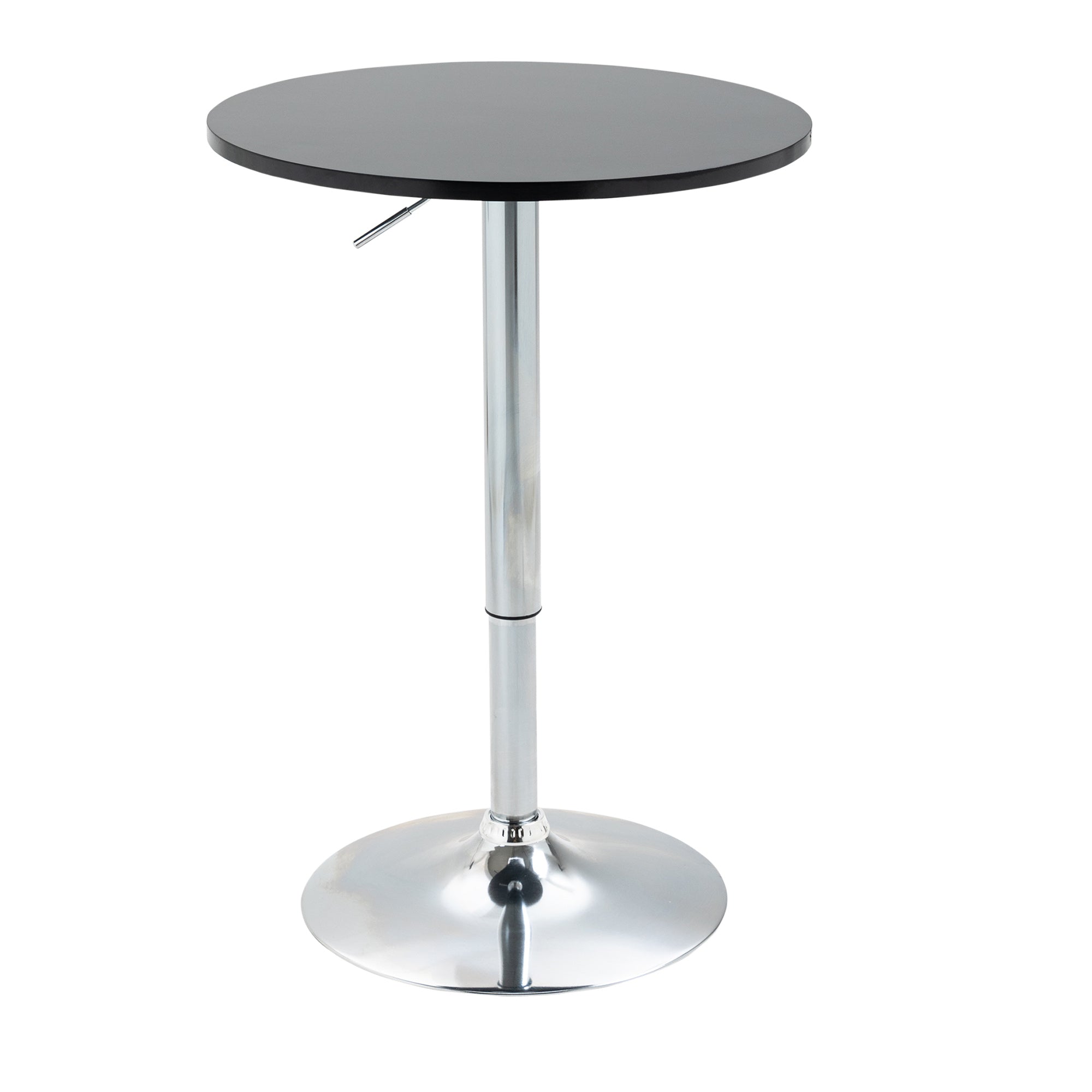 Logidon Ronde Bartafel In Hoogte Verstelbaar Draaitafel Zwart Ø61 cm