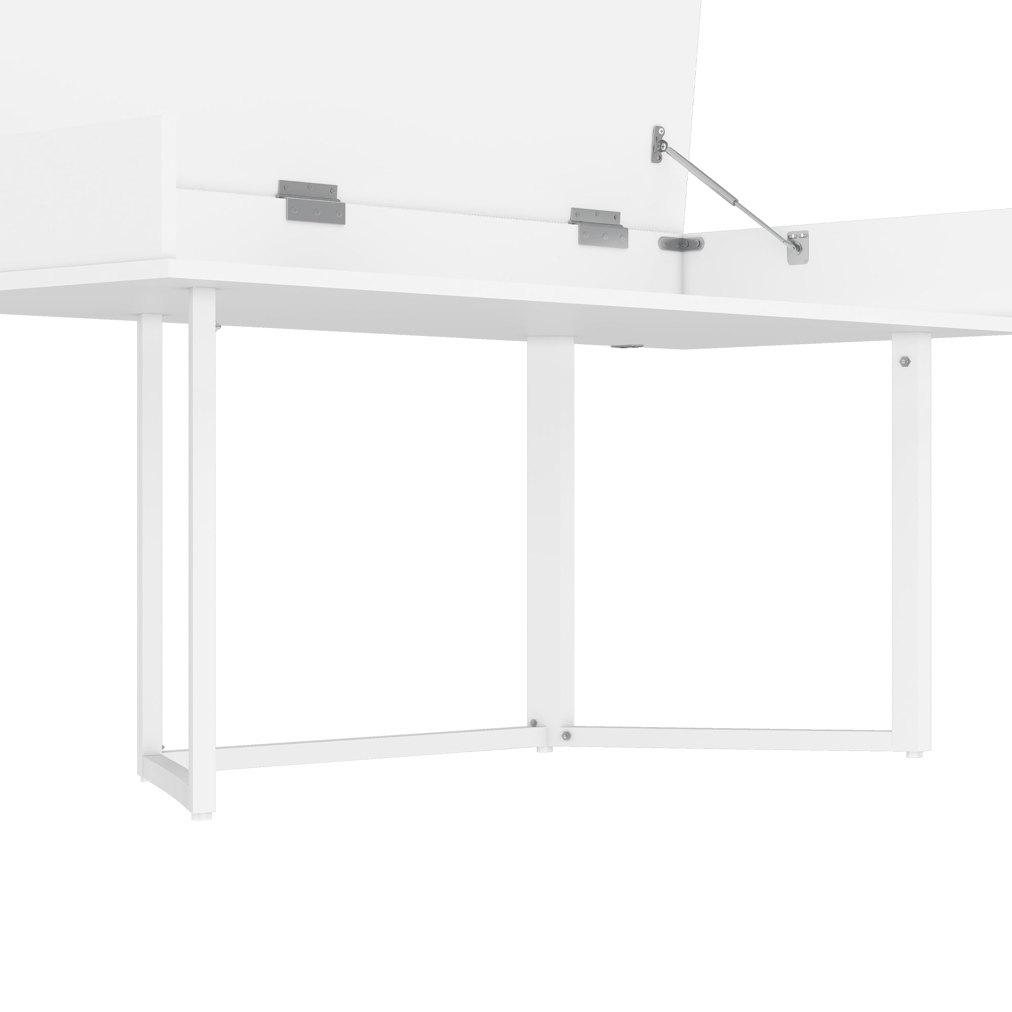 Logidon Opvouwbaar Bureau 120x55 Wit Met Stopcontacten