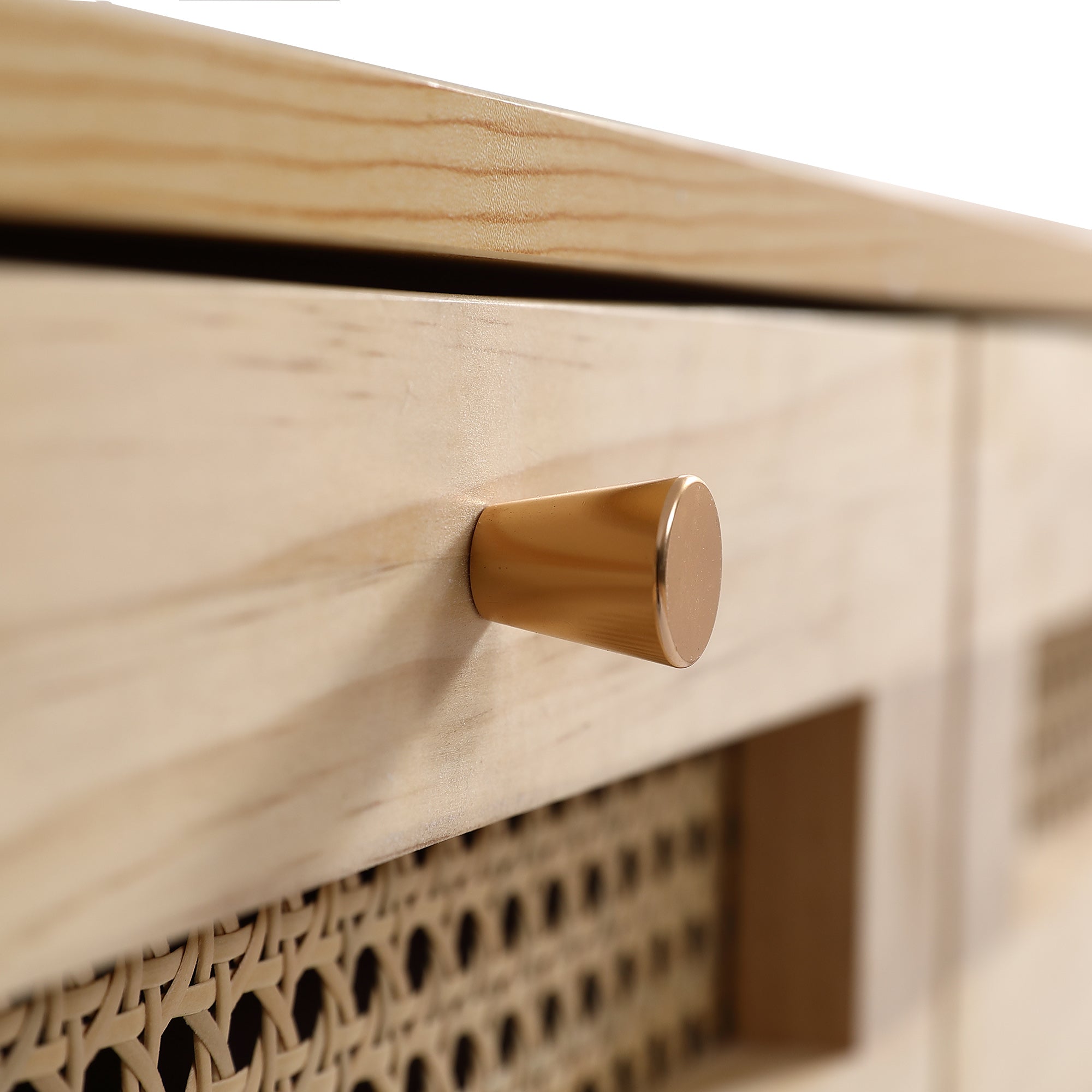 Logidon Classic ladekast met 3 lades en rotan ladeblad