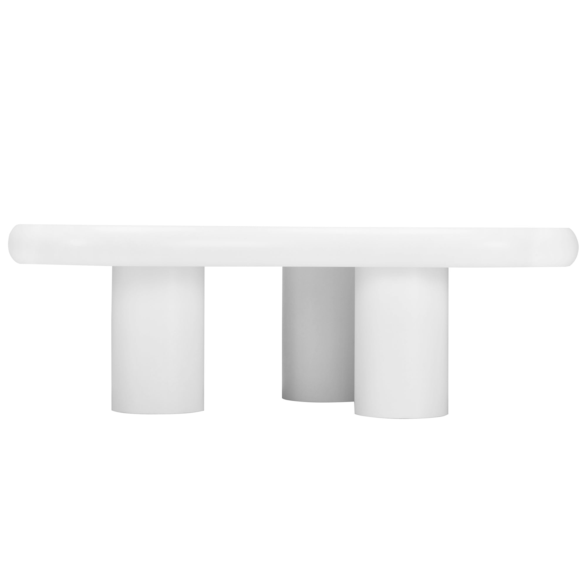 Logidon wolkvormige salontafel wit 97x67x32 cm MDF gelakt oppervlak