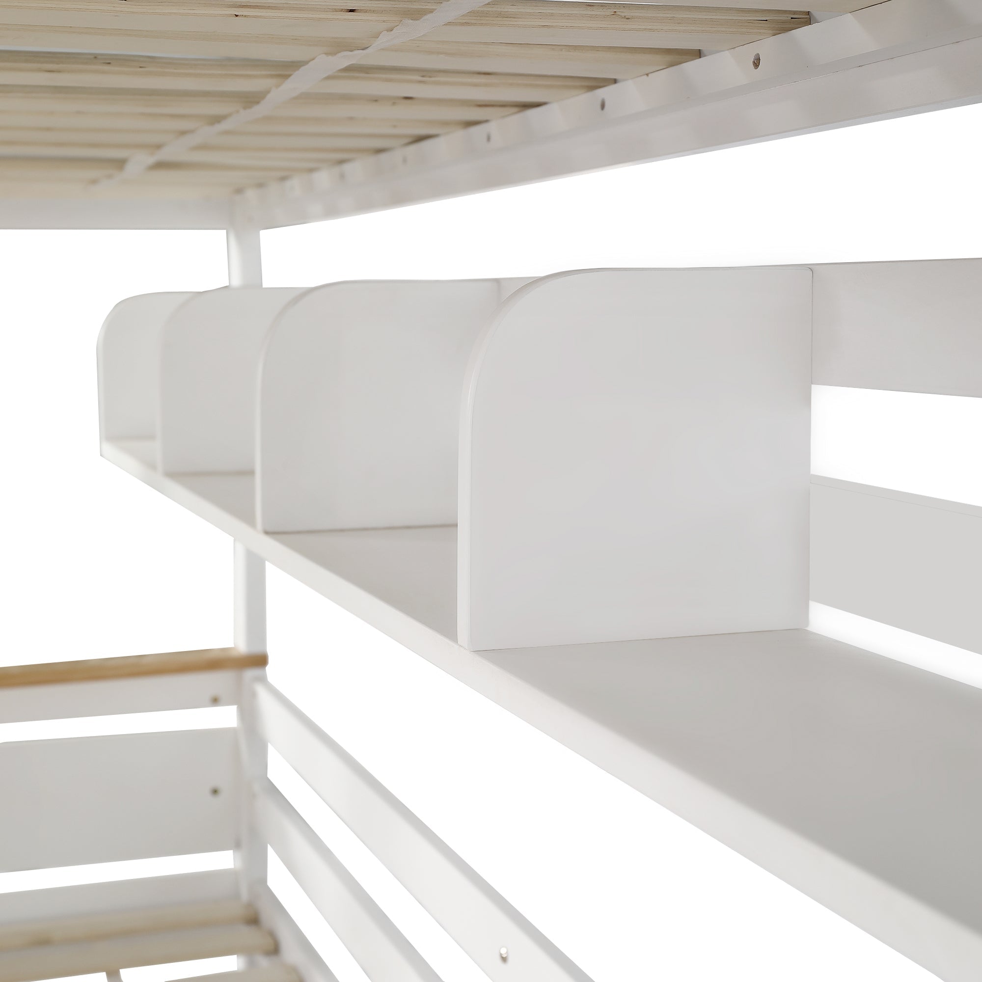 Logidon Stapelbed Met Molen Wit Naturel 90x200 cm en 140x200 cm