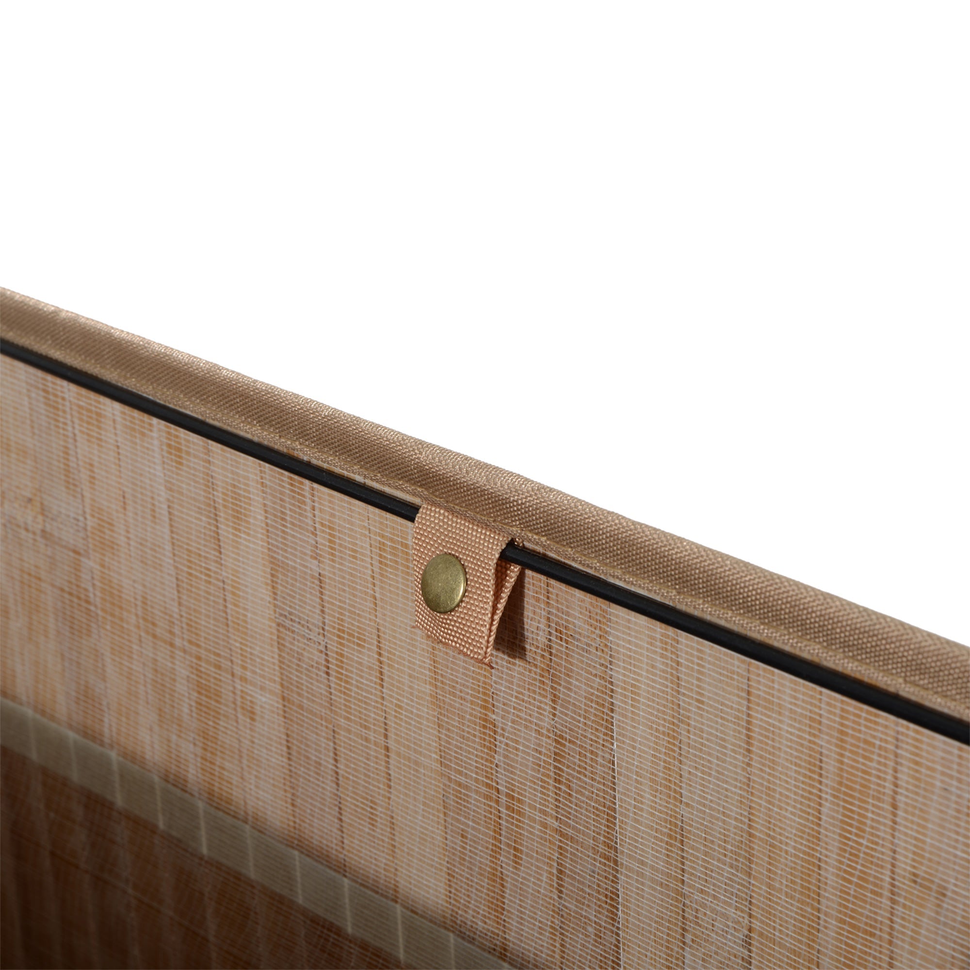 Logidon wasmand 100L met deksel naturel bamboe 52x32x63 cm