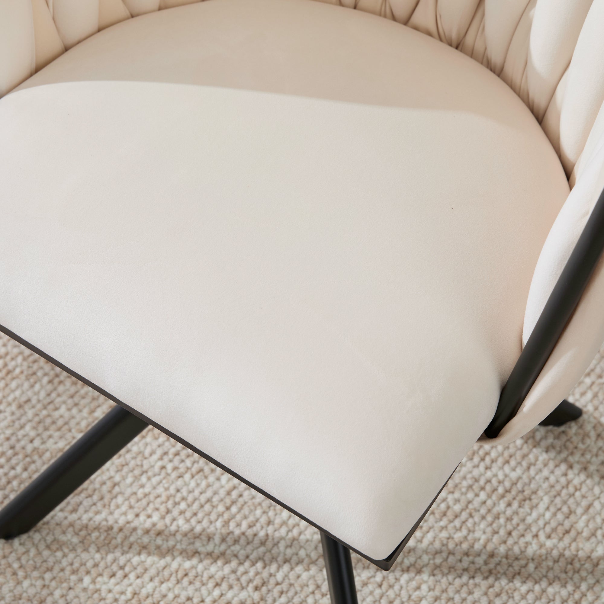 Logidon velours fauteuils met 180 graden draaifunctie, set van 2 Ivoor