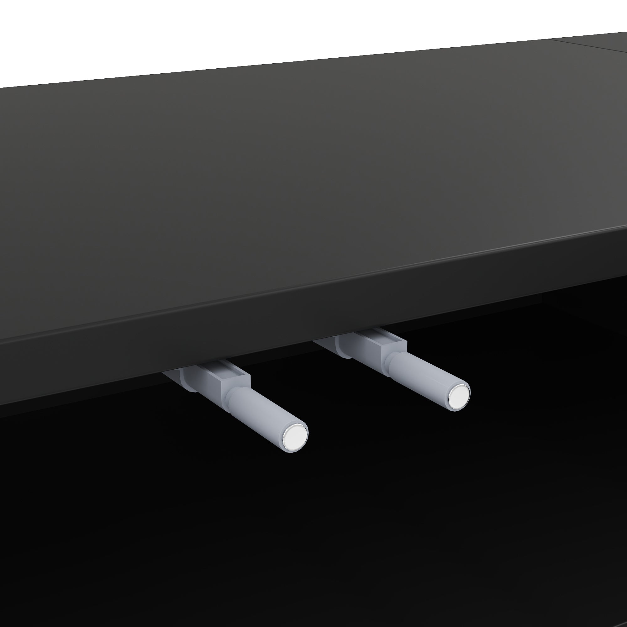 Logidon TV-meubel zwart met gouden accenten en push-to-open 170 cm