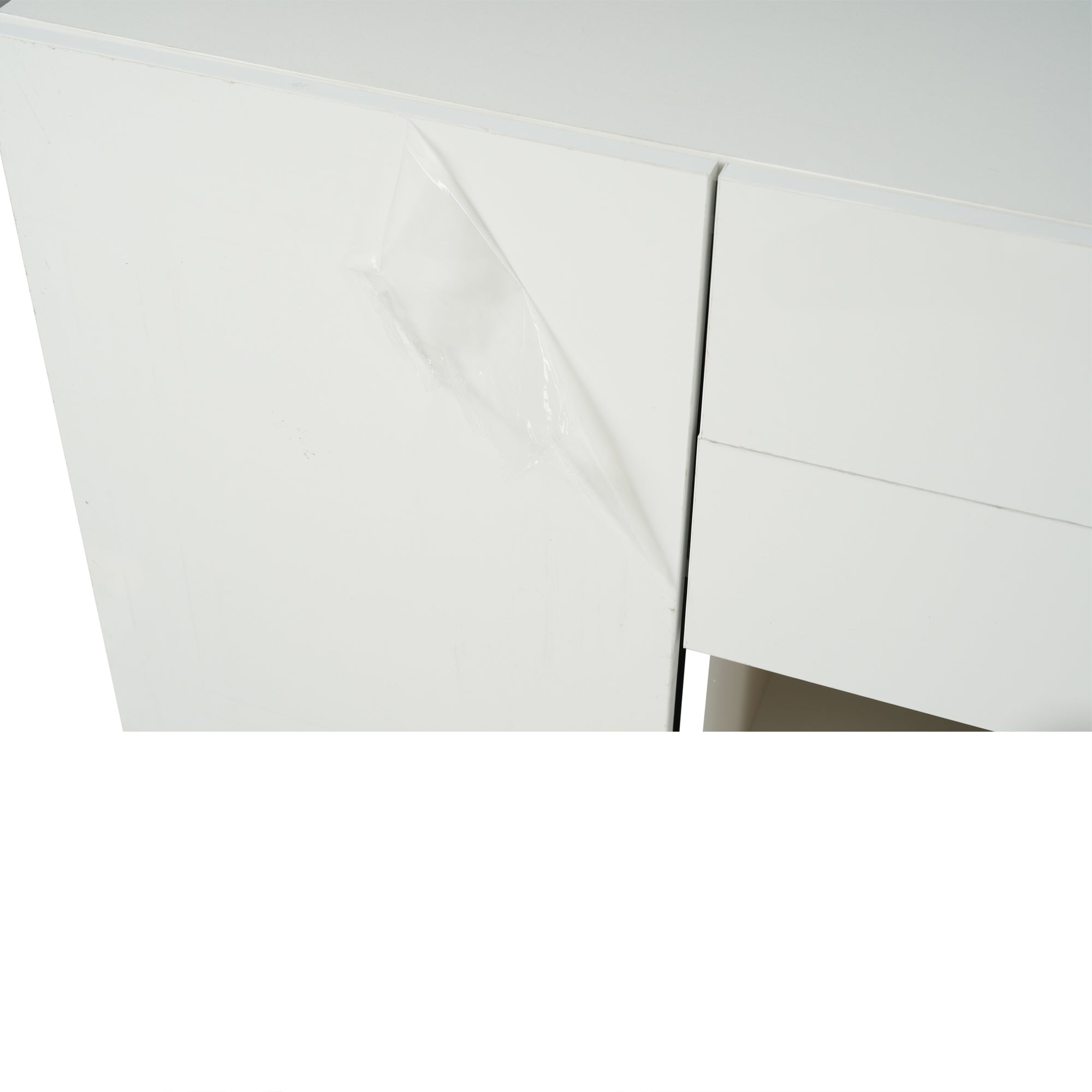 Logidon dressoir hoogglans wit 130x40x70 cm met opbergruimte