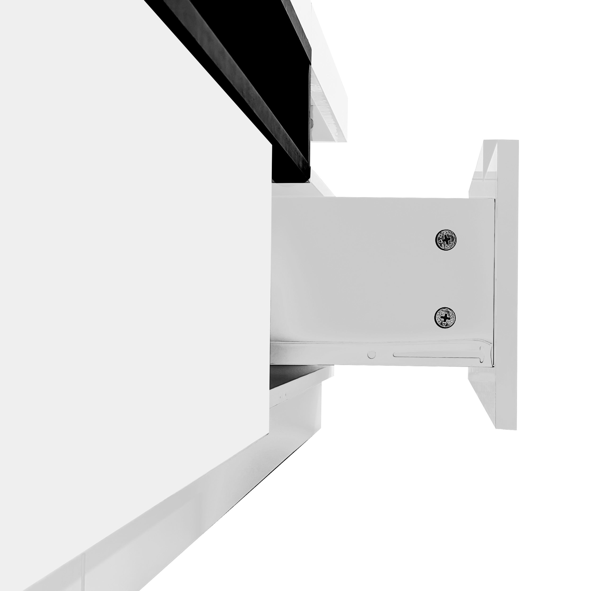 Logidon Elegant hoogglans TV-meubel wit 160x39x42cm met LED