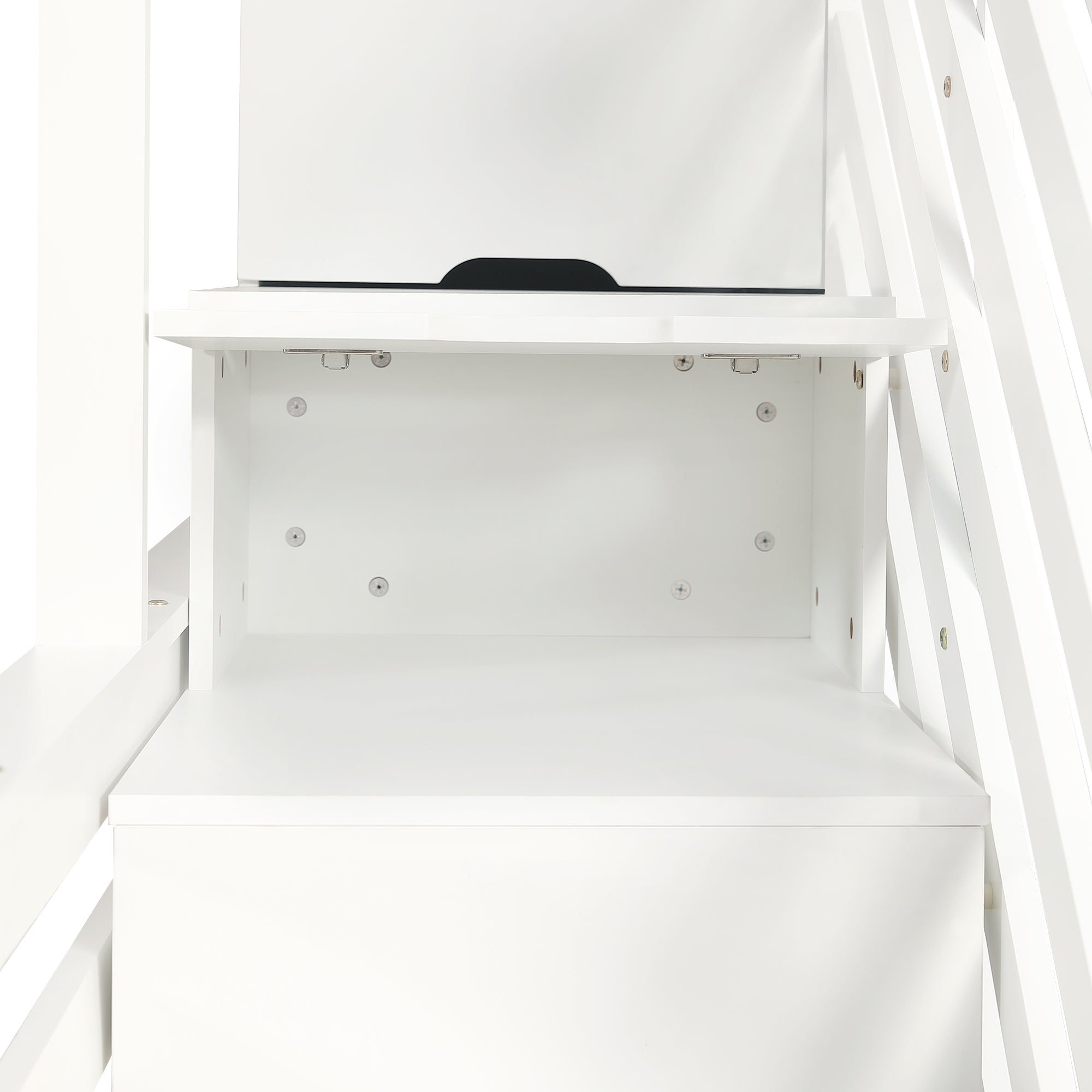 Logidon stapelbed kinderbed wit 90x200 en 140x200 met dakdesign