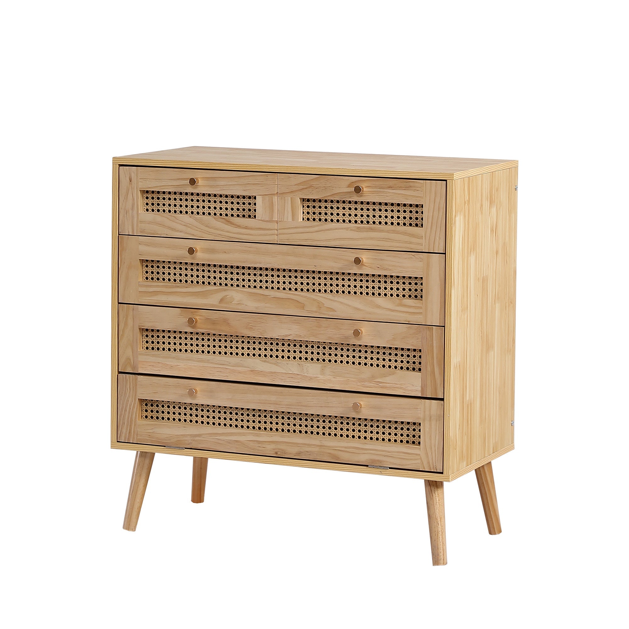 Logidon Classic ladekast met 3 lades en rotan ladeblad