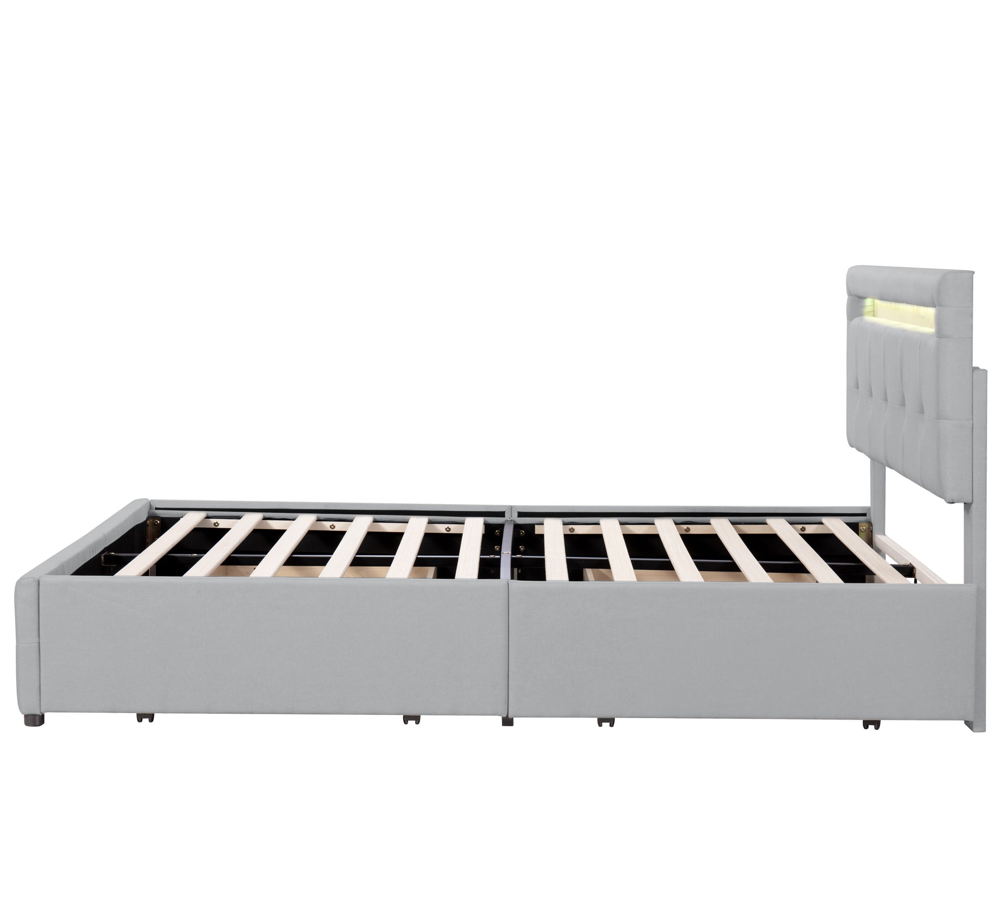 Logidon gestoffeerd bed 140x200 cm met LED hoofdbord en bedkast