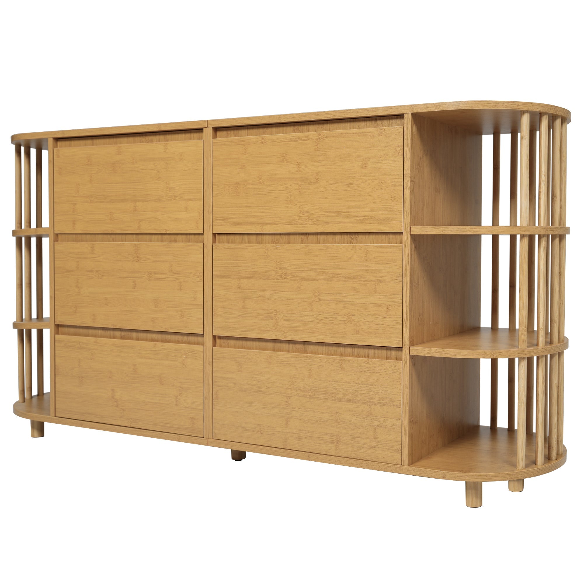 Logidon ladekast 160 cm eiken - Romeins design, 6 laden
