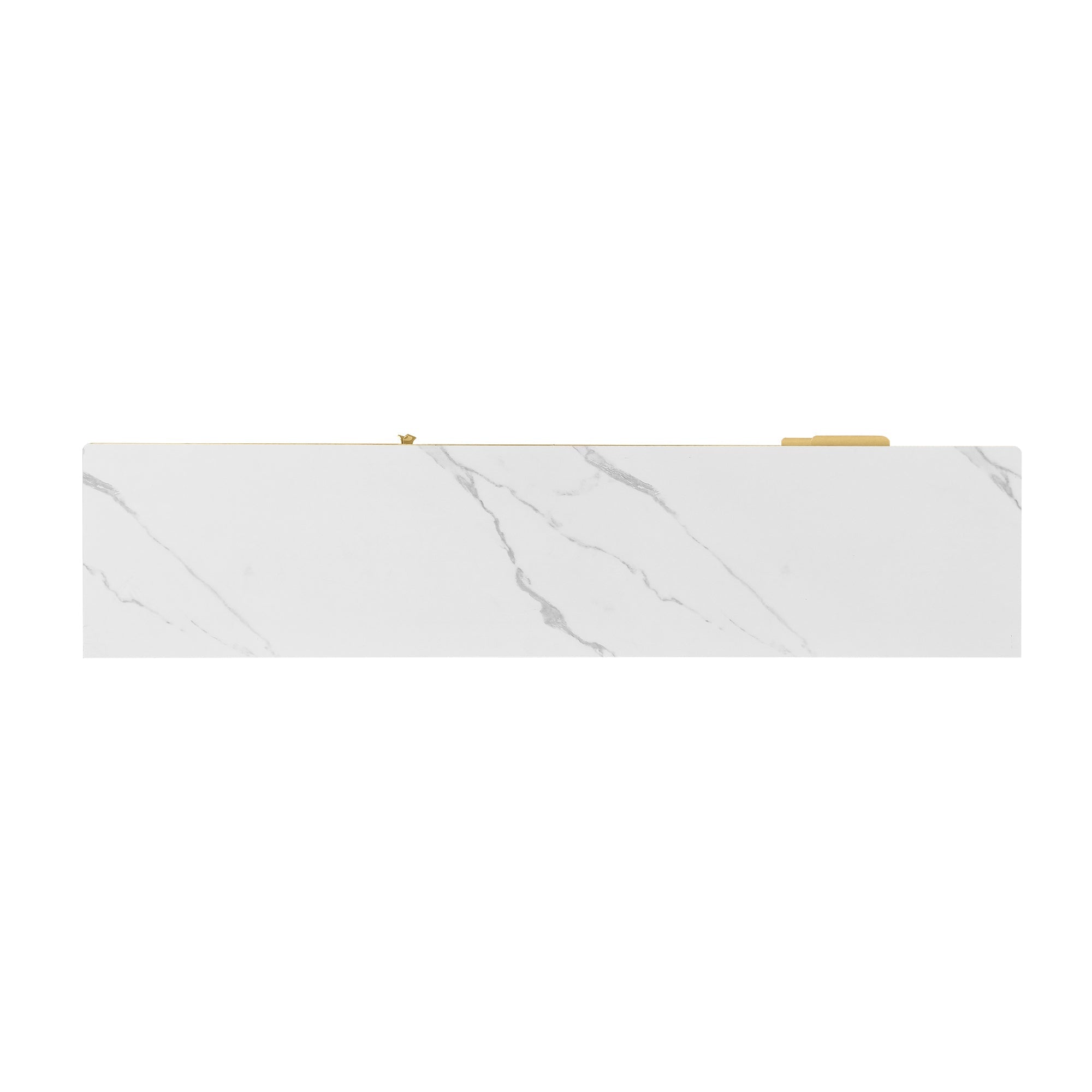 Logidon TV-meubel witgouden accenten 175 cm breed marmerlook