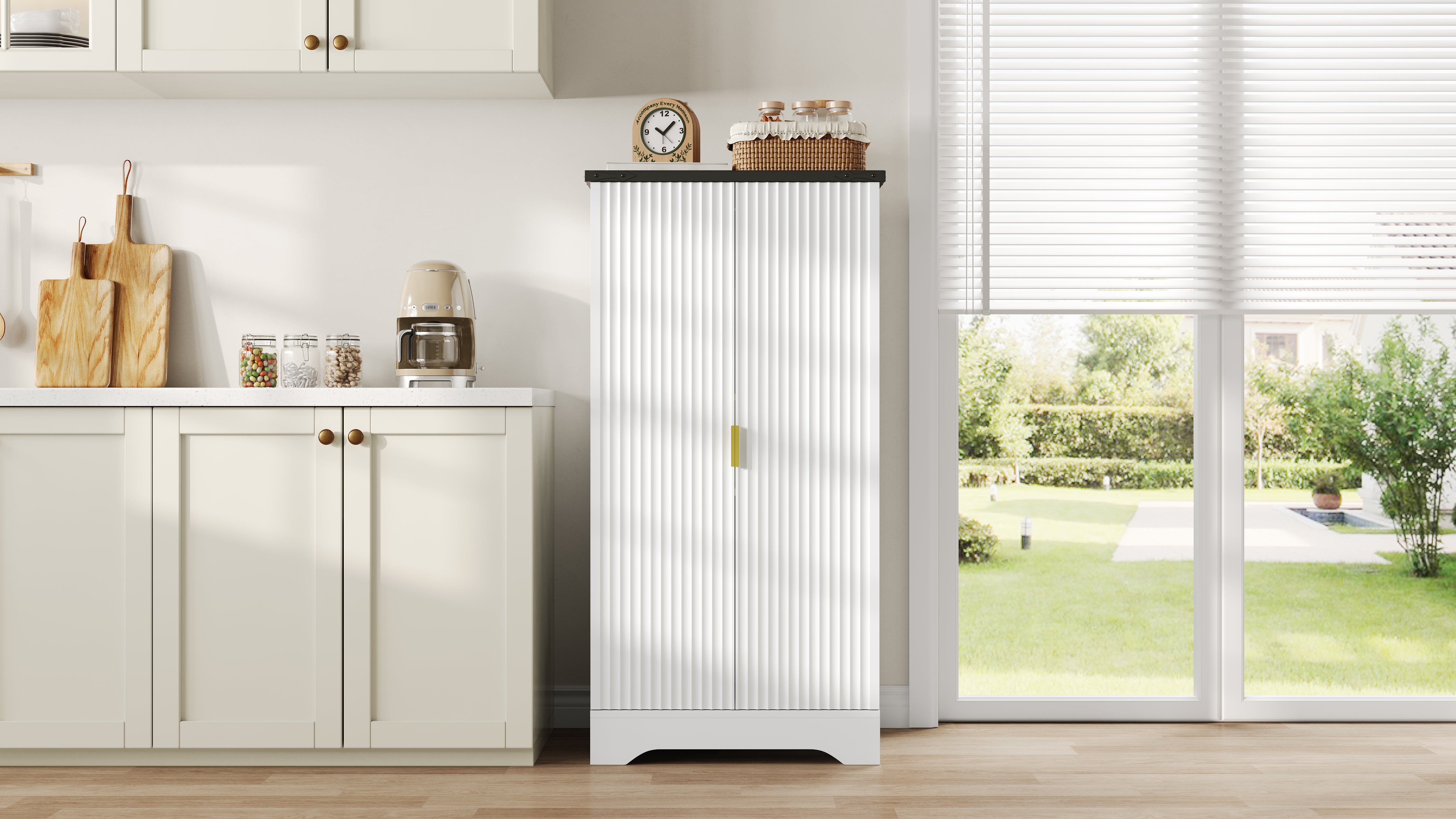 Logidon keukenkast wit met LED sensorlicht 120x60,5x40 cm