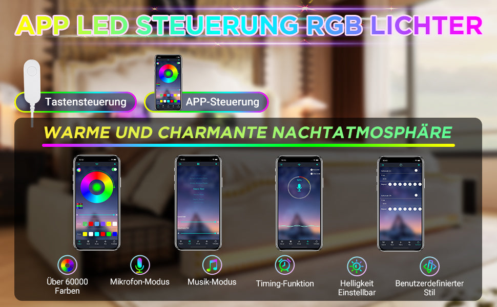Logidon gestoffeerd bed 140x200 beige met opbergruimte LED USB-C