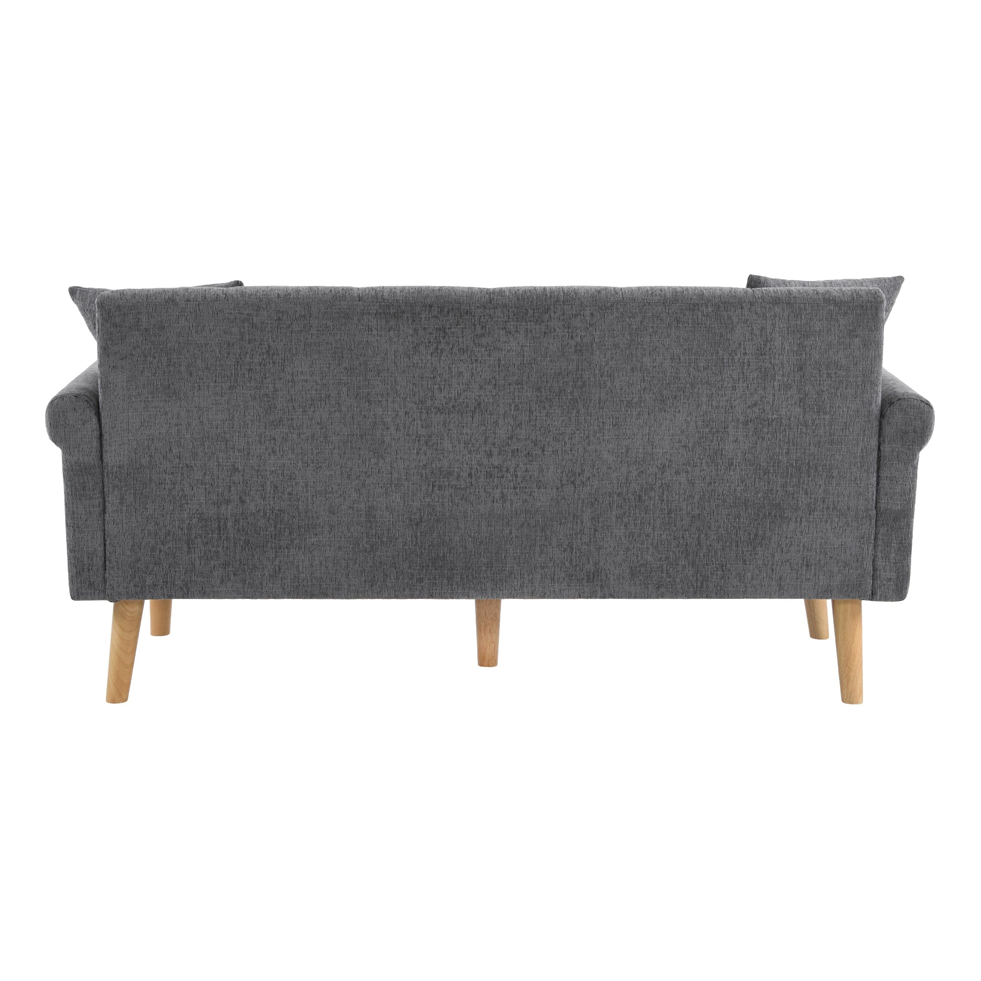 Logidon Modern Design Bank Grijze Chenille Stof 2 Zits 162 cm