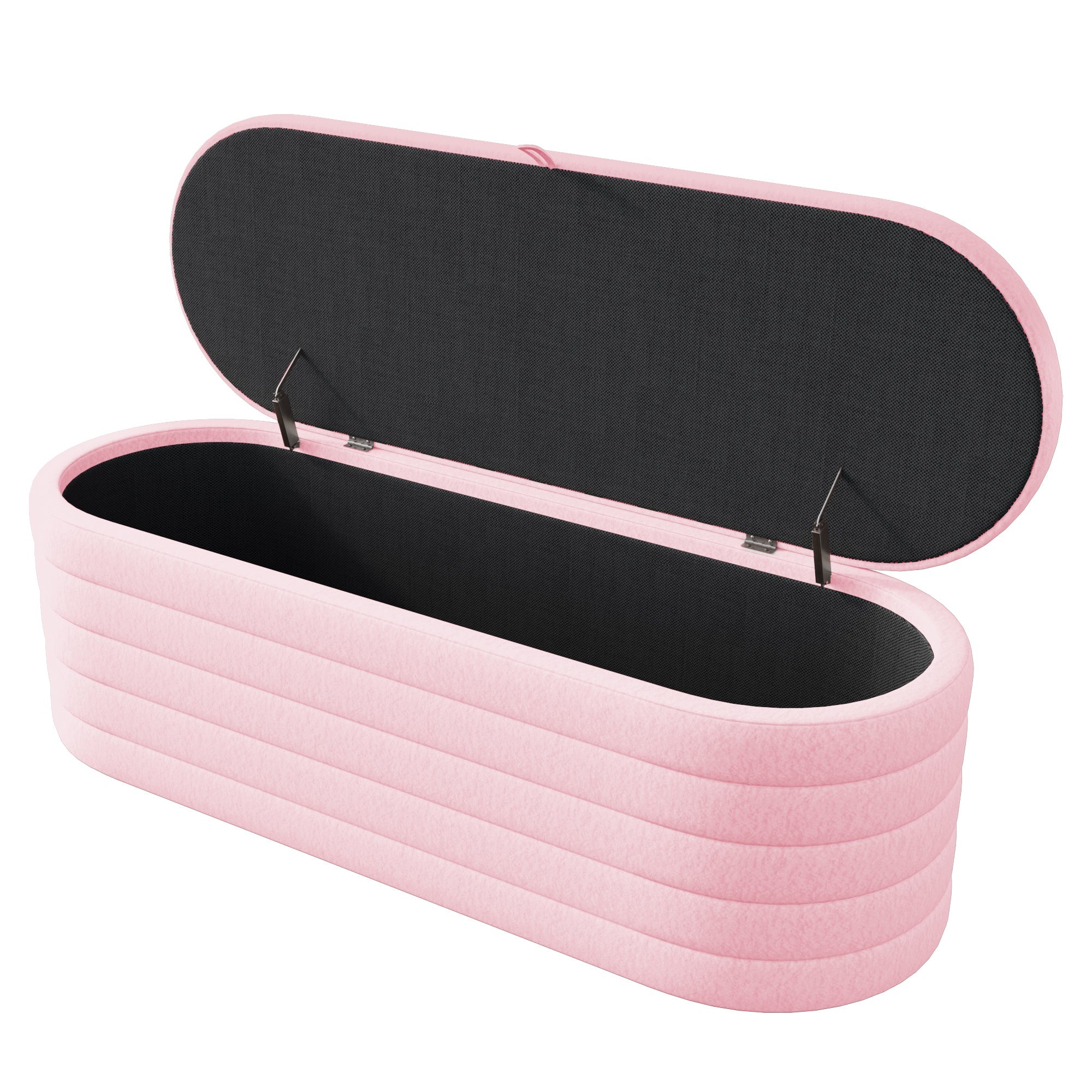 Logidon slaapbank en voetenbank 120x40 cm roze met opbergruimte
