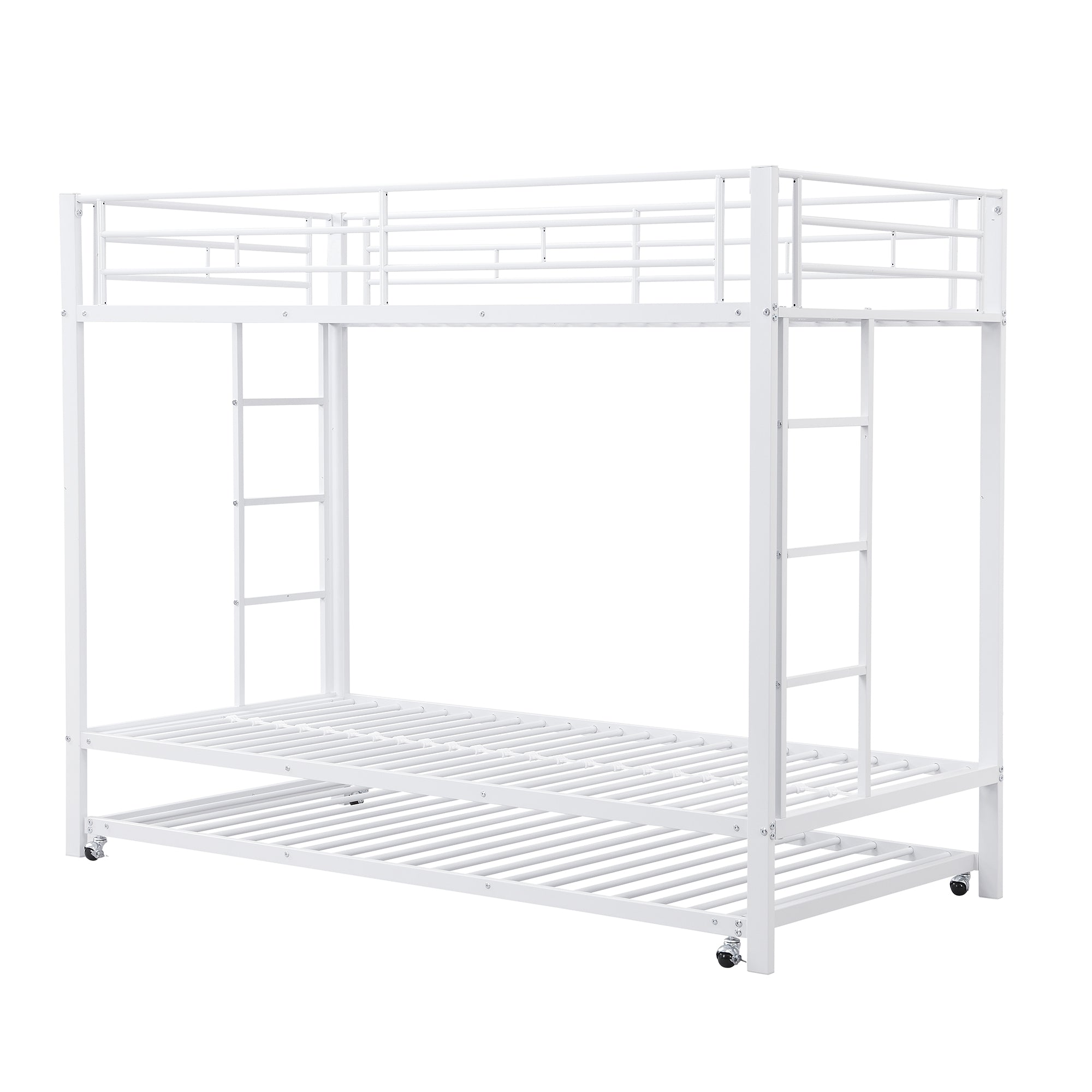 Logidon stapelbed 90x200 cm wit uitschuifbaar bed EN747 gecertificeerd