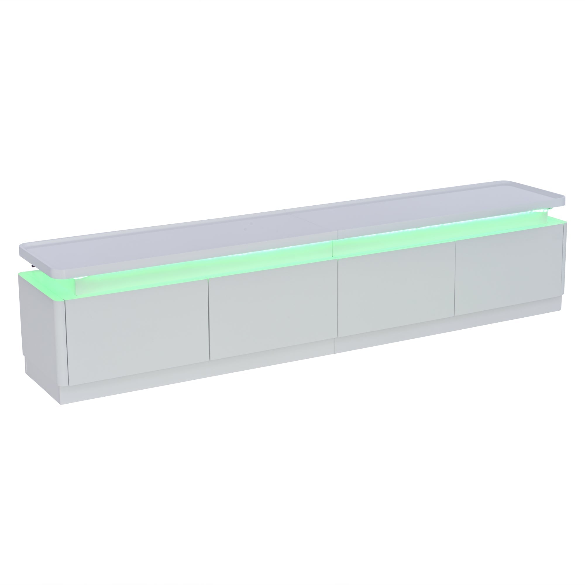 Logidon TV-meubel wit 180x34x40 cm met LED-verlichting 4 lades