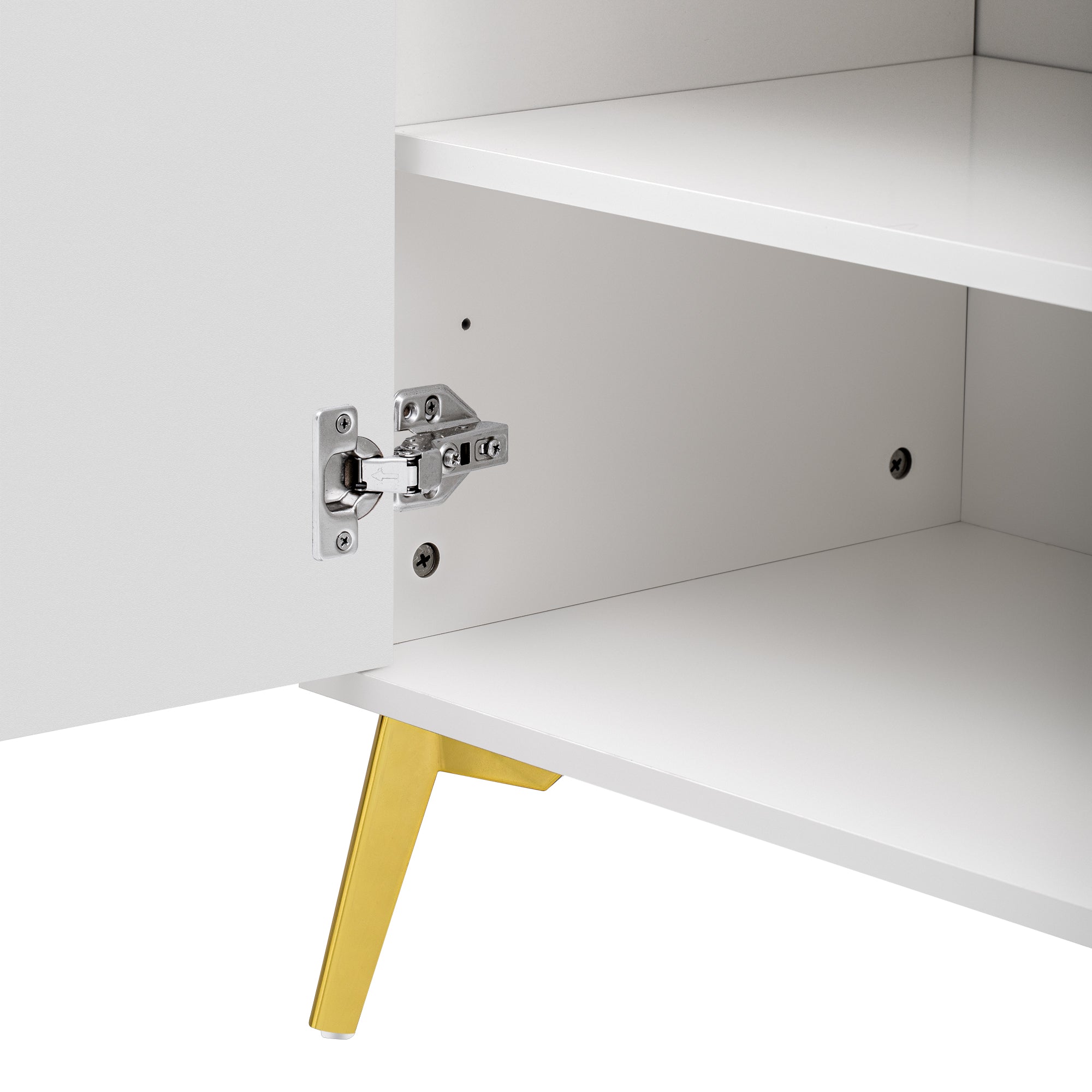 Logidon Dressoir Modern Wit 3-deurs Greeploos 140 cm
