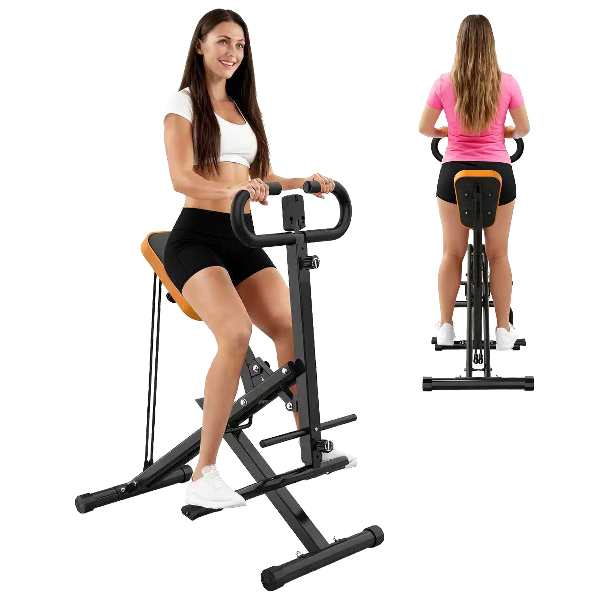 Logidon Squat Machine Foldable Black Compact Full Body Trainer