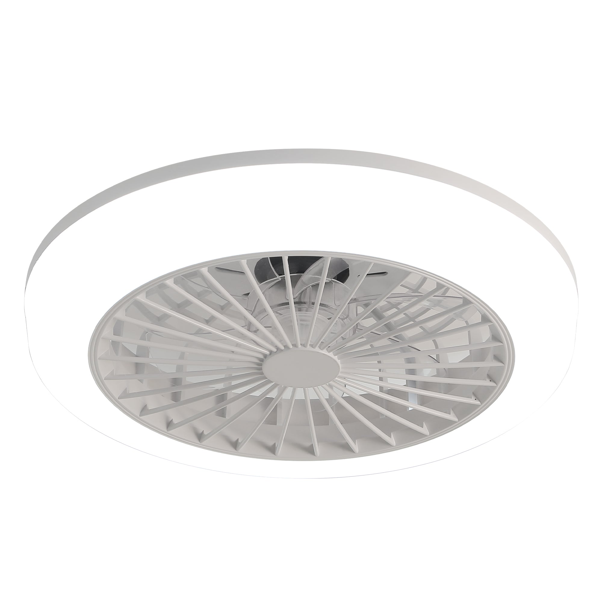 Logidon Bladloze plafondventilator 18 inch met lichtwit