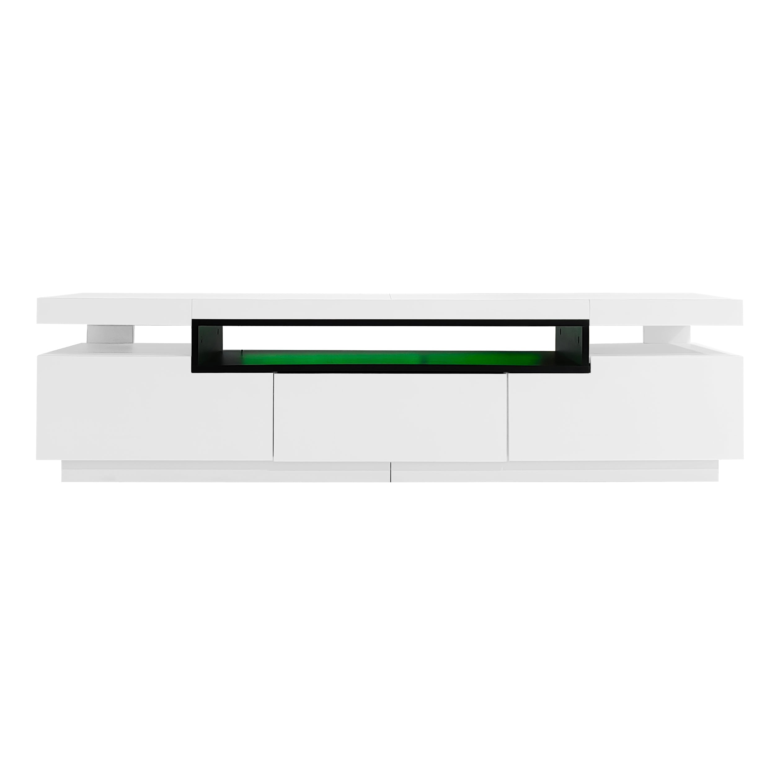 Logidon Elegant hoogglans TV-meubel wit 160x39x42cm met LED
