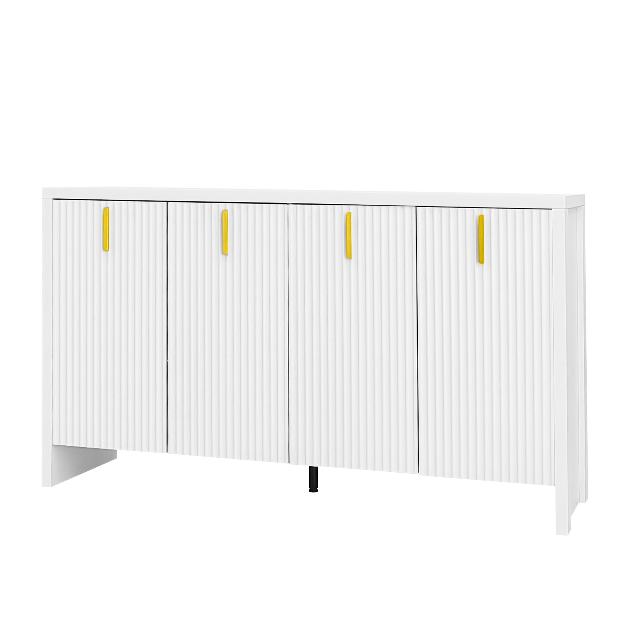 Logidon wit dressoir met gouden handgrepen en verstelbare planken