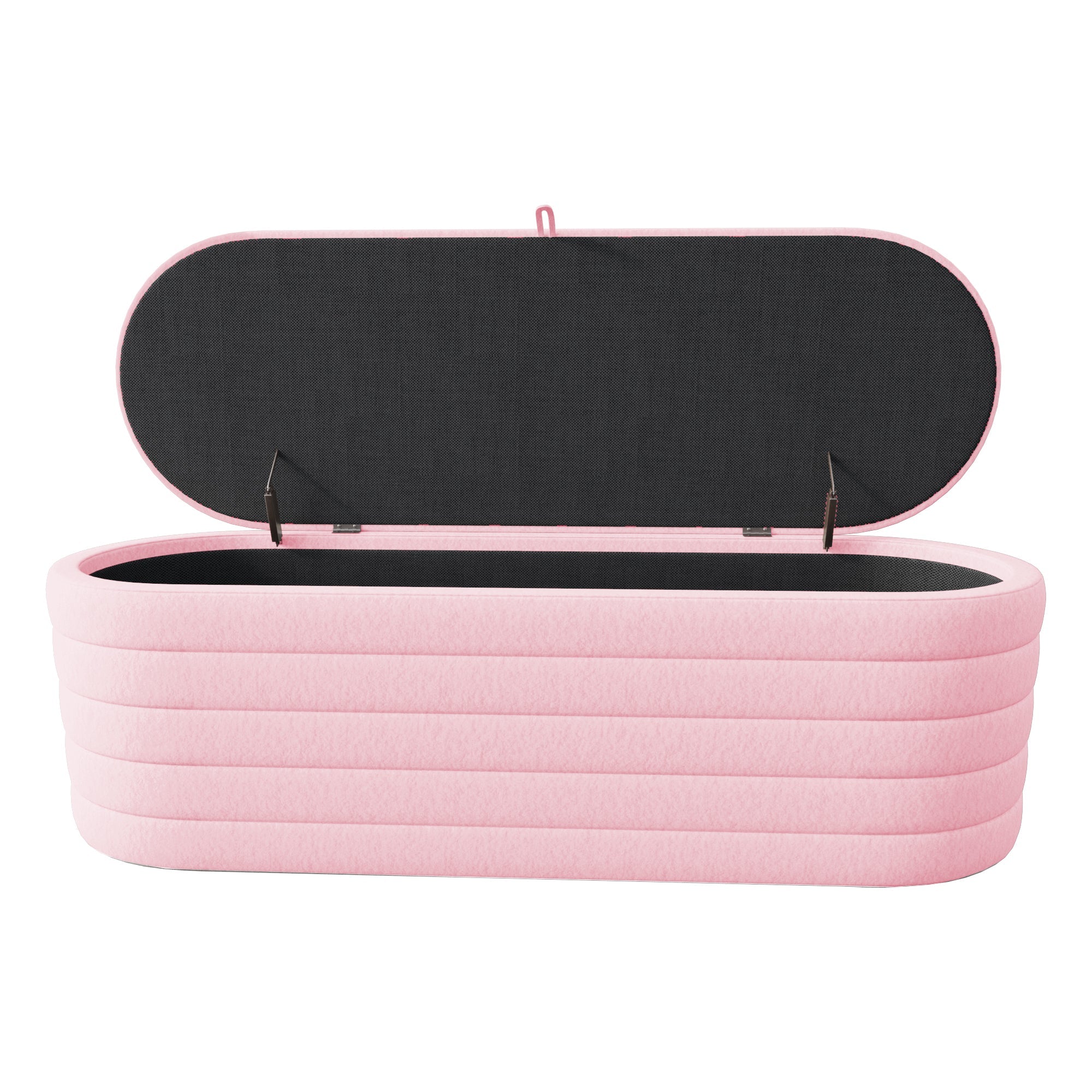 Logidon slaapbank en voetenbank 120x40 cm roze met opbergruimte