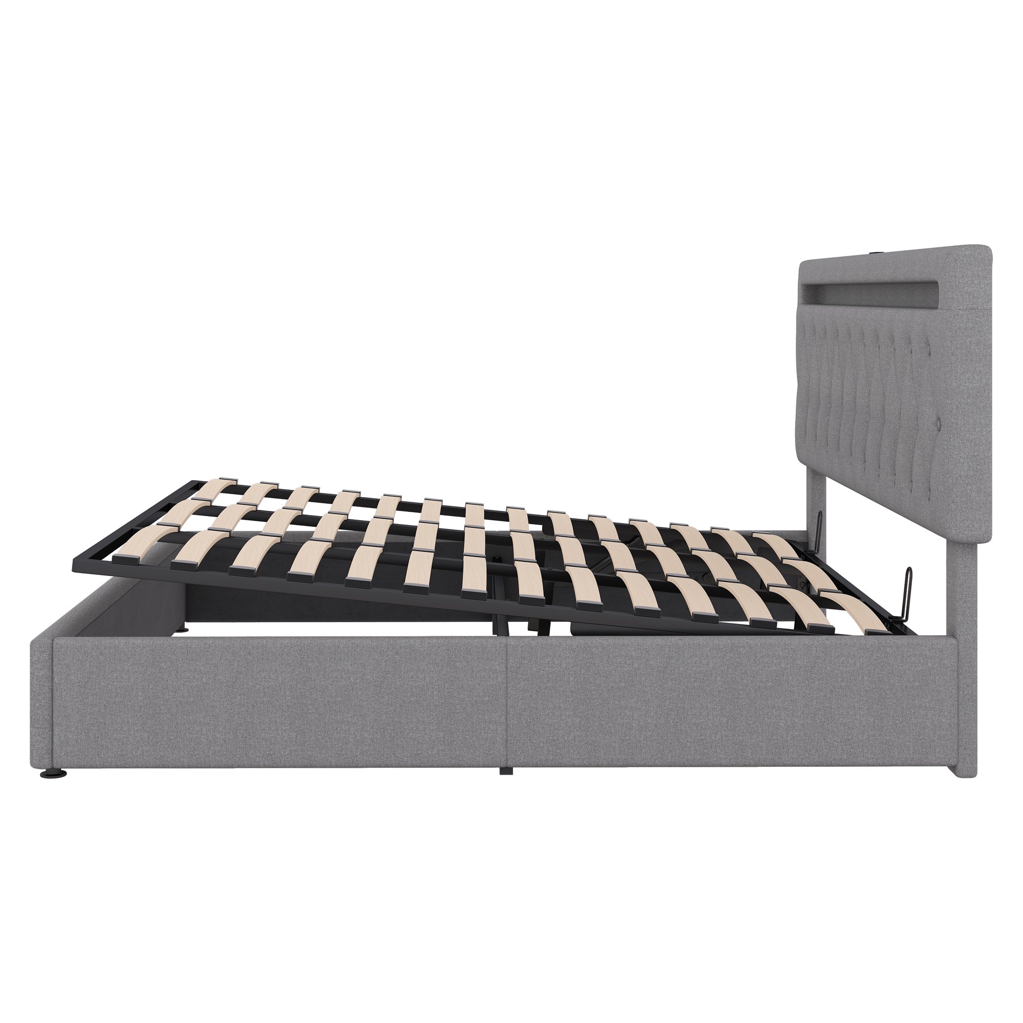 Logidon 180x200cm vlakbed met hydraulisch hefmechanisme LED