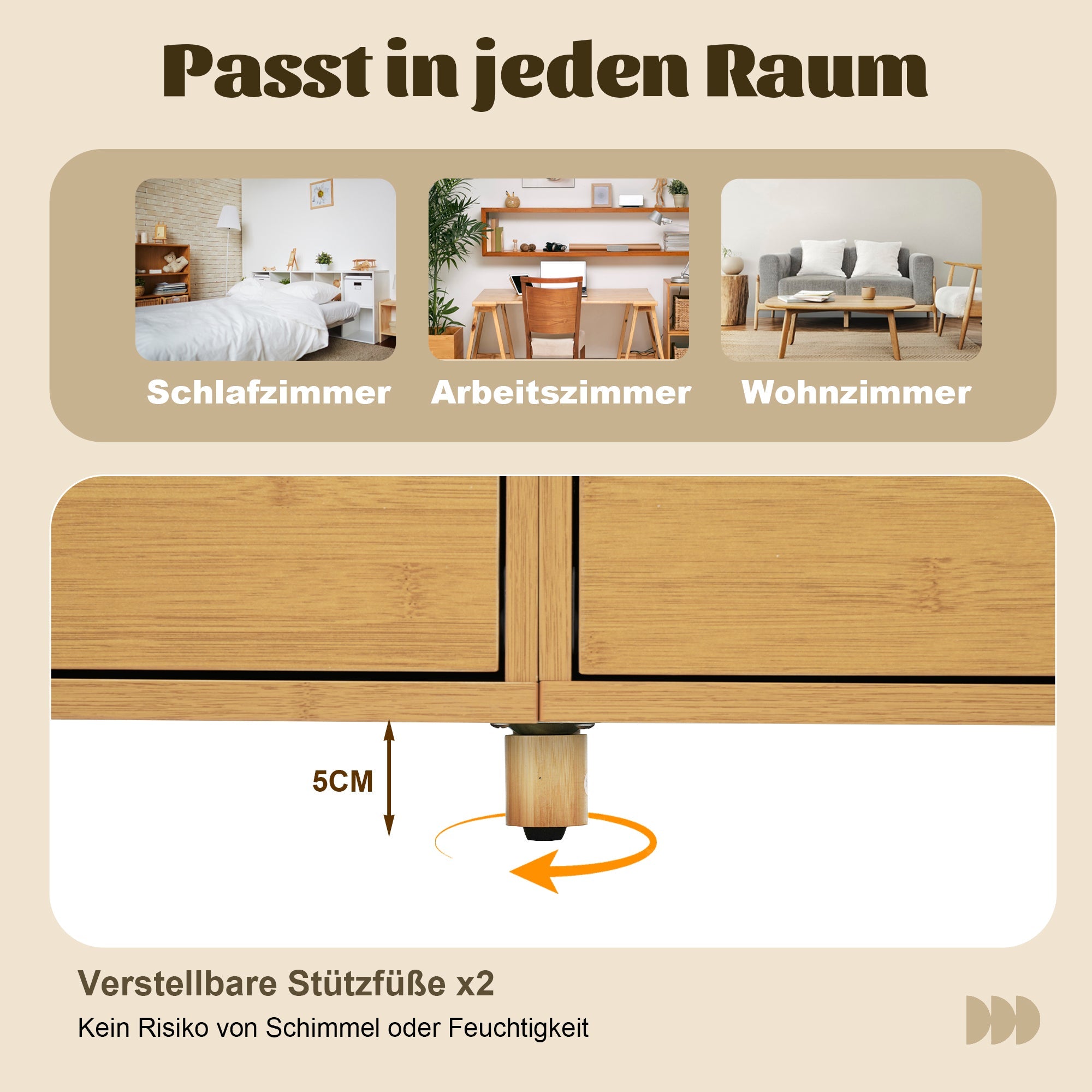 Logidon ladekast 160 cm eiken - Romeins design, 6 laden