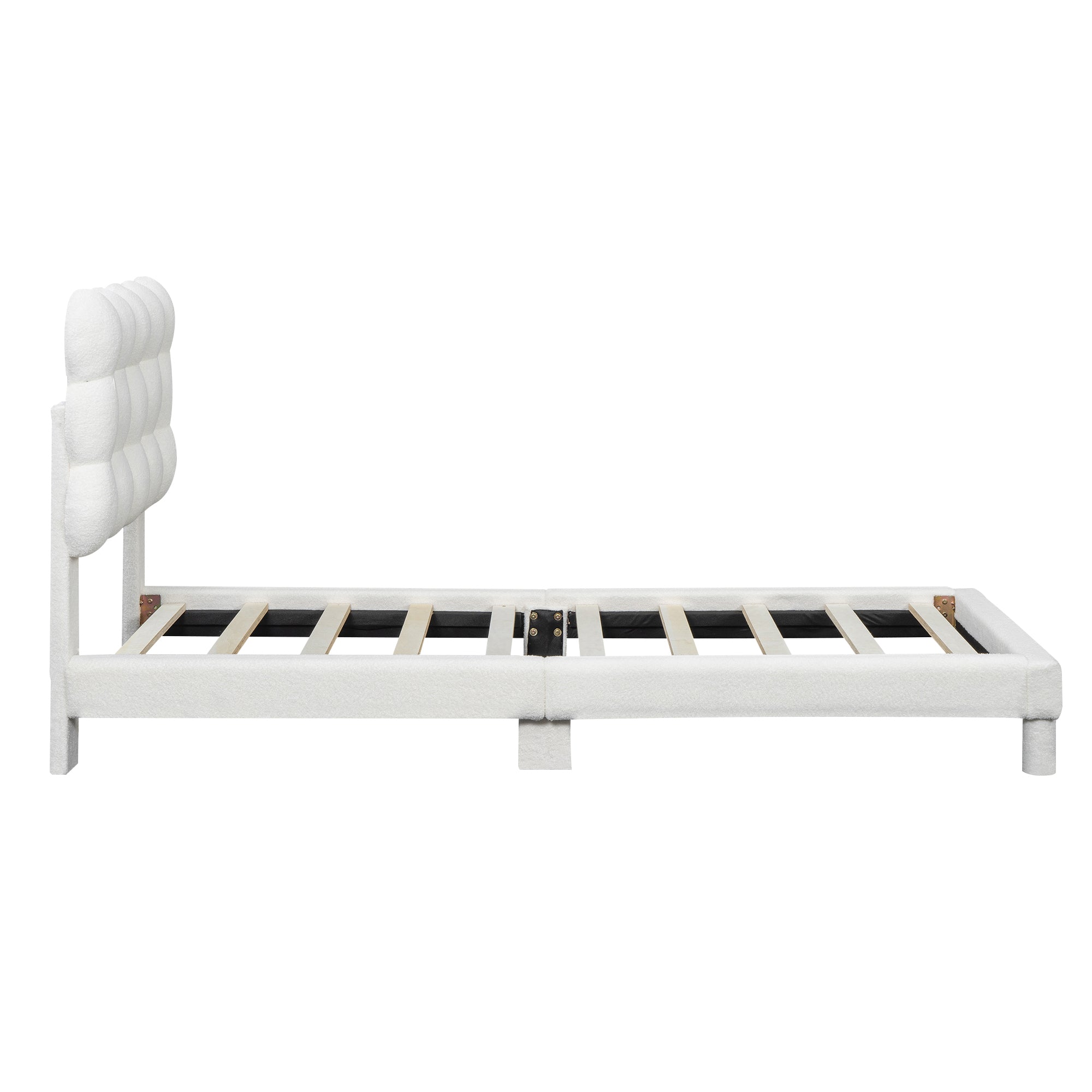 Logidon plat bed 90x200 cm wit drievoudig verstelbaar hoofdbord