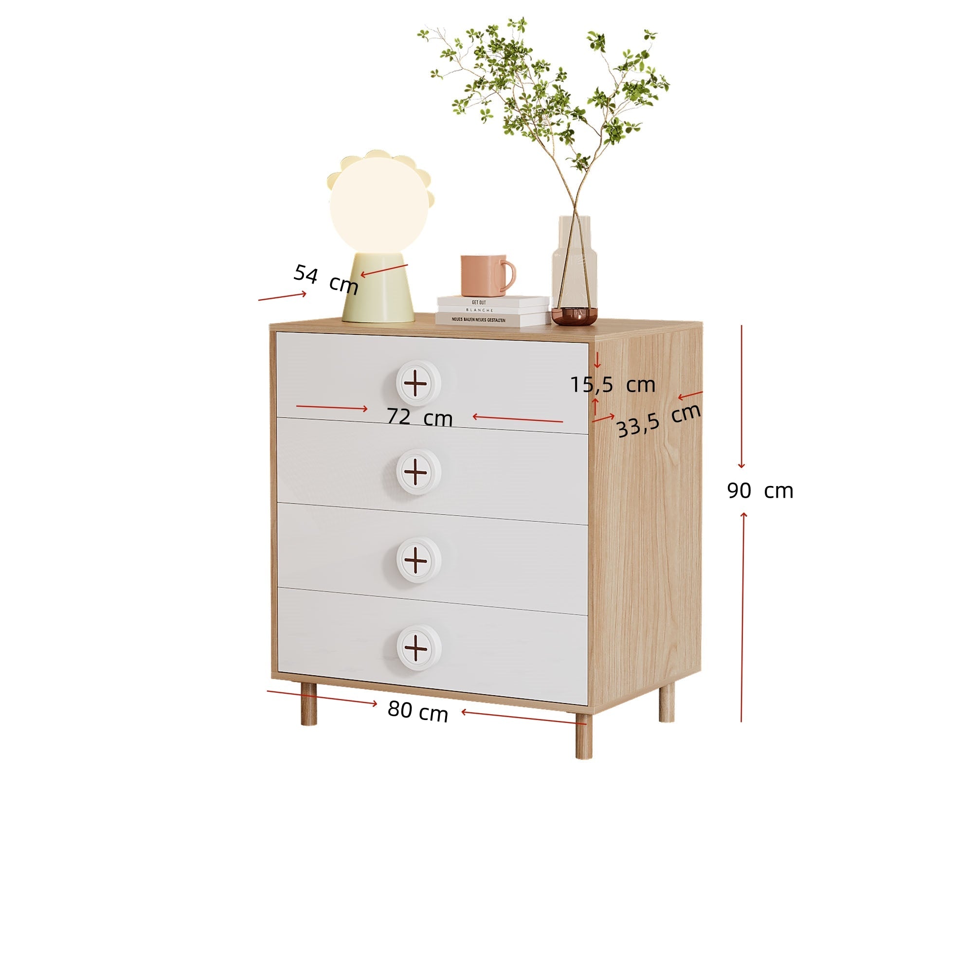 Logidon Kledingkastset Wit Met Glazen Deur 80x50x150 cm