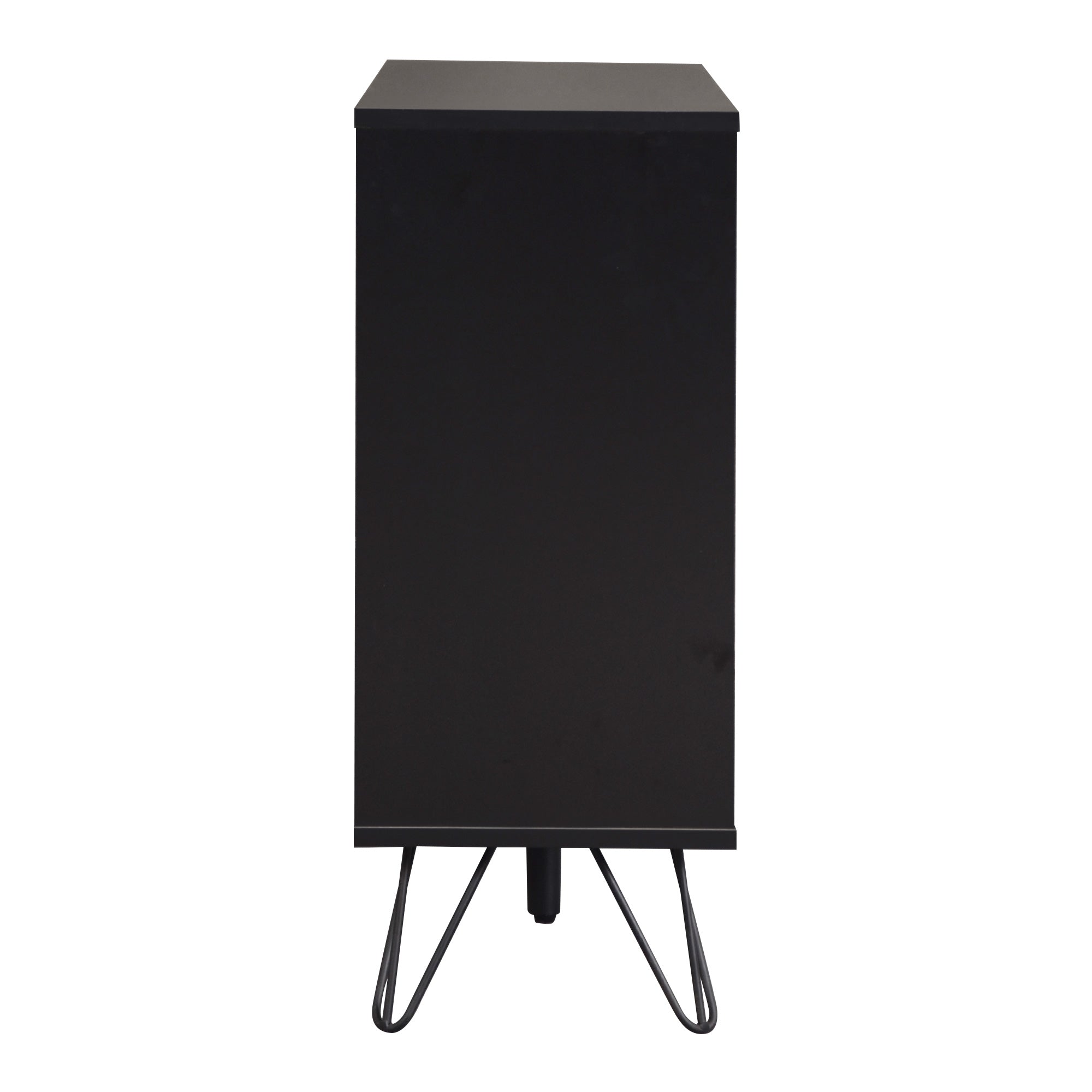 Logidon opbergkast dressoir zwart houtlook 90x30x71,5 cm