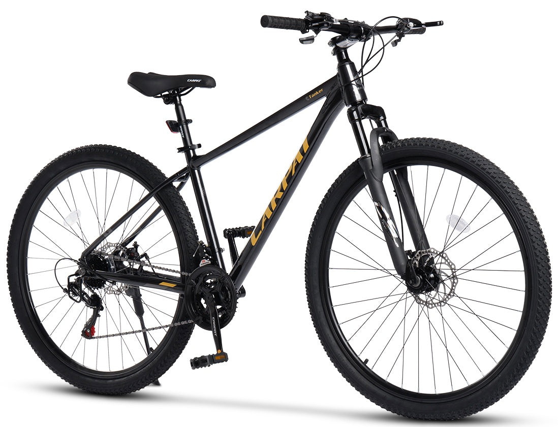 Logidon 29 inch mountainbike hardtail 100 mm veerweg, 21 versnellingen zwart
