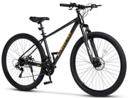 Logidon 29 inch mountainbike hardtail 100 mm veerweg, 21 versnellingen zwart