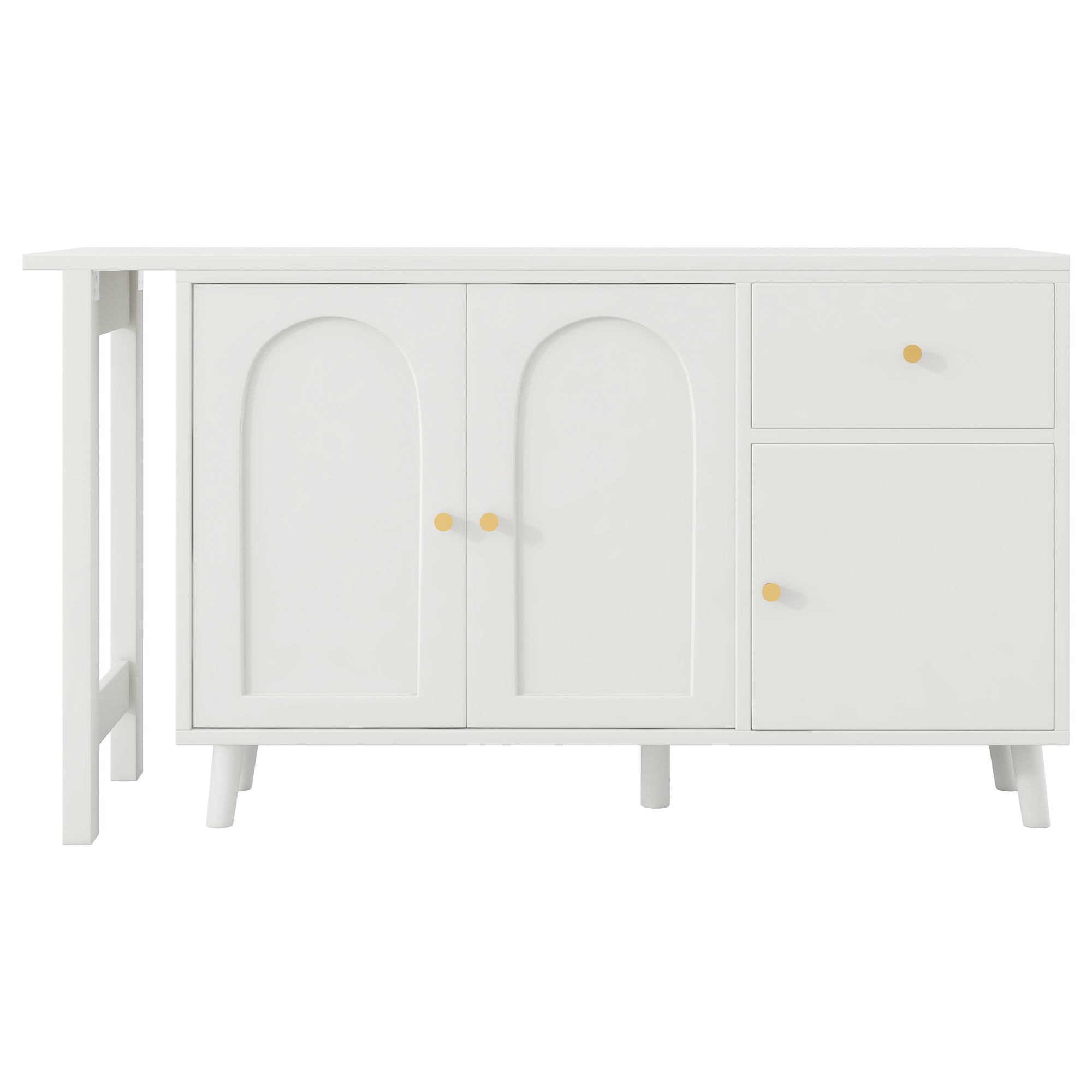 Logidon 2 in 1 bureaudressoir wit 120x40x74,5 cm 360 graden