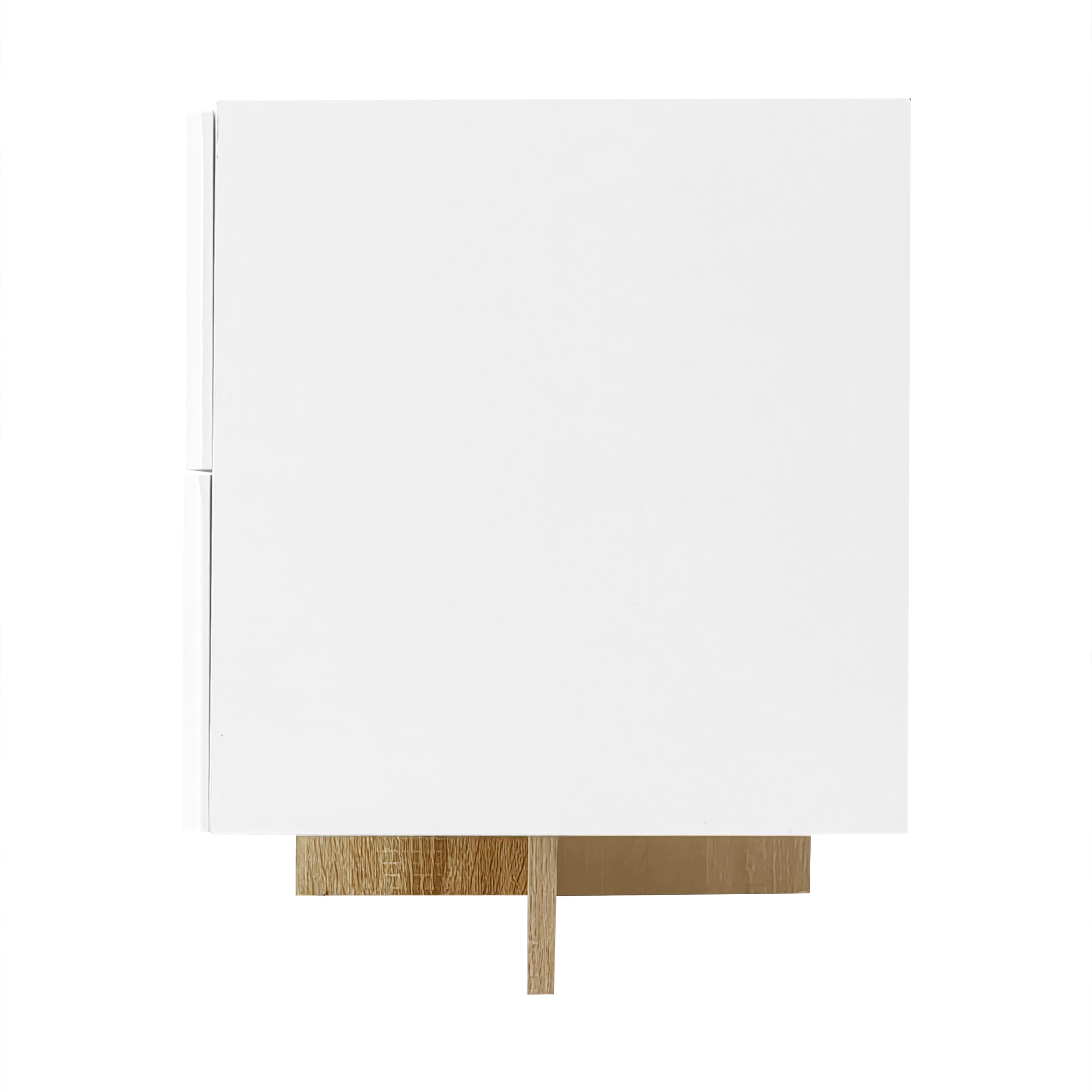 Logidon TV-meubel 190 cm wit goud houtnerf 3 deuren 2 lades